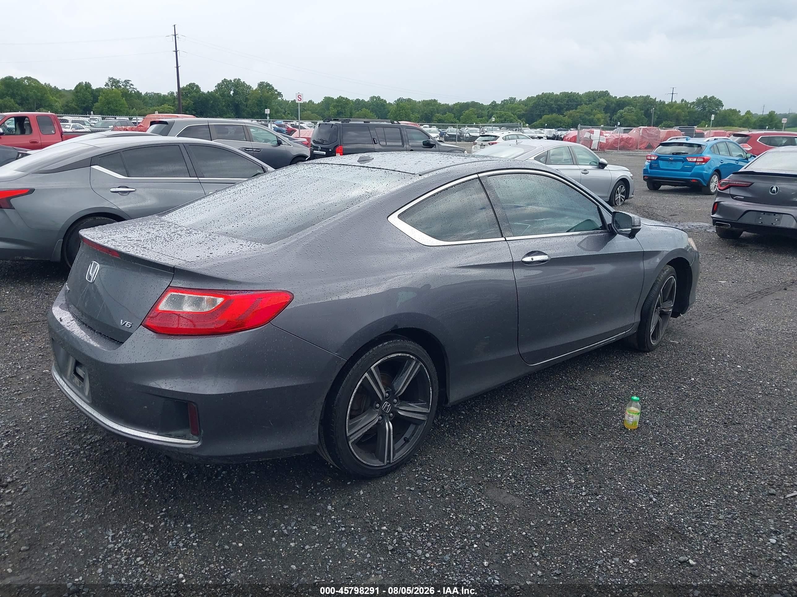 2013 Honda Accord Ex-l V-6 Gray vin: 1HGCT2B85DA012908