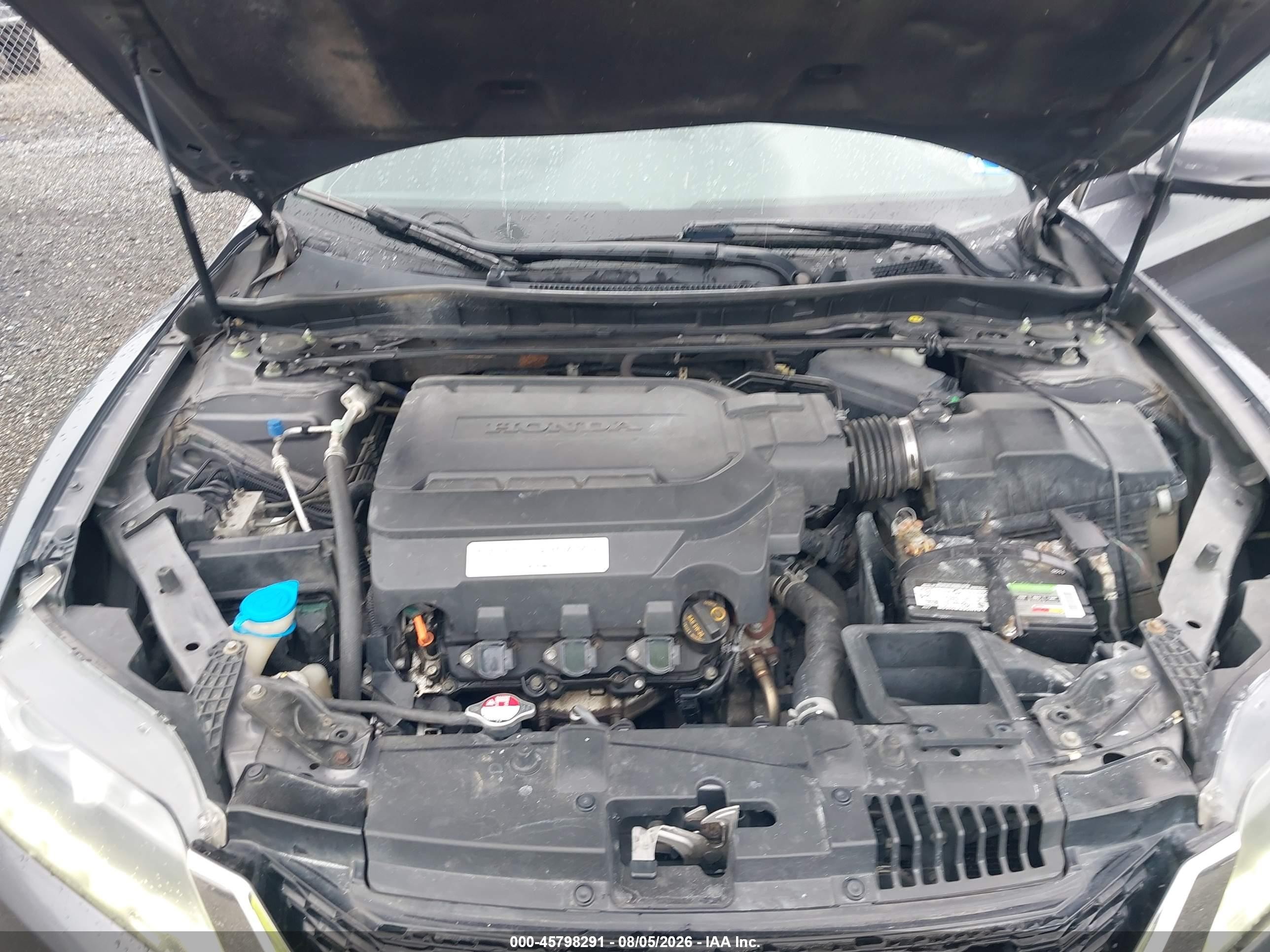 2013 Honda Accord Ex-l V-6 Gray vin: 1HGCT2B85DA012908