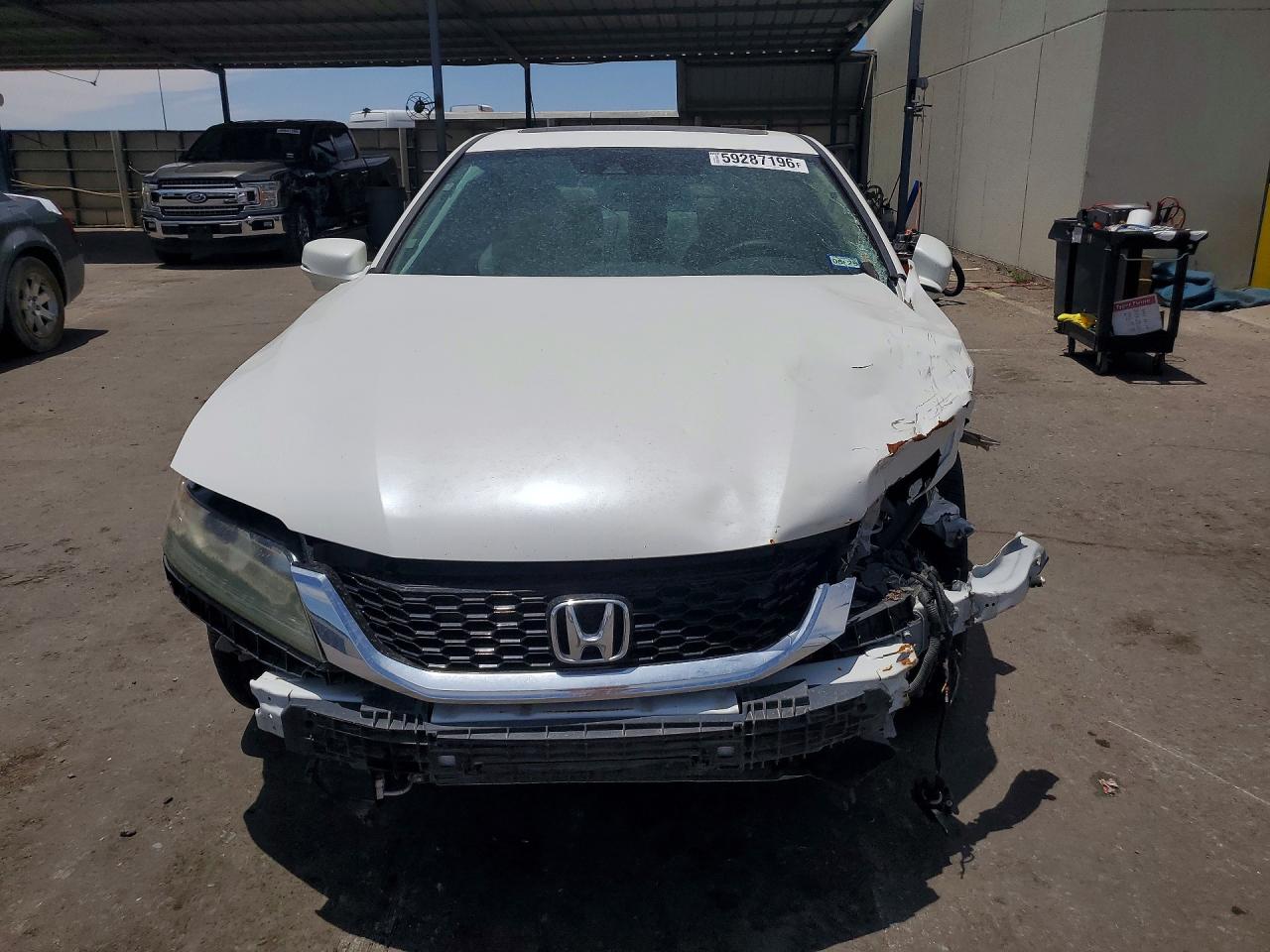 2014 Honda Accord Exl Белый vin: 1HGCT2B85EA001943