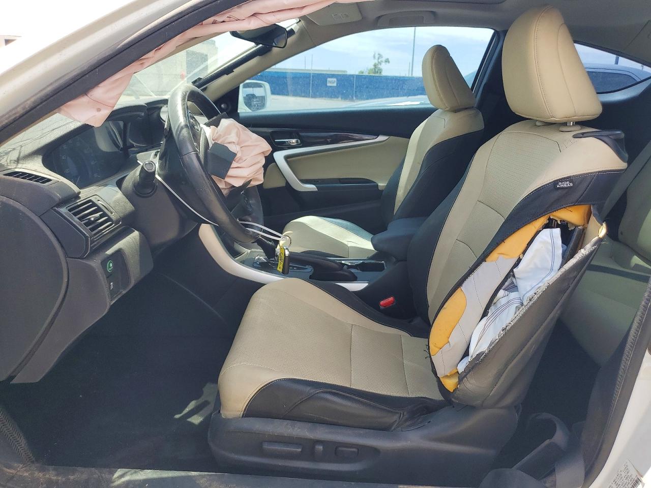 2014 Honda Accord Exl Белый vin: 1HGCT2B85EA001943