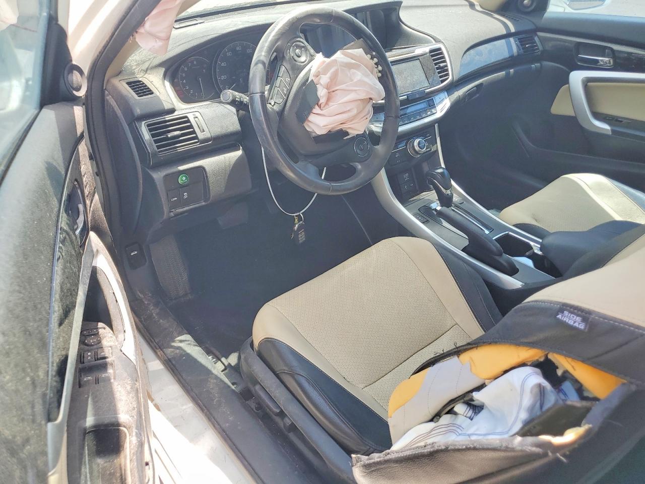 2014 Honda Accord Exl Белый vin: 1HGCT2B85EA001943