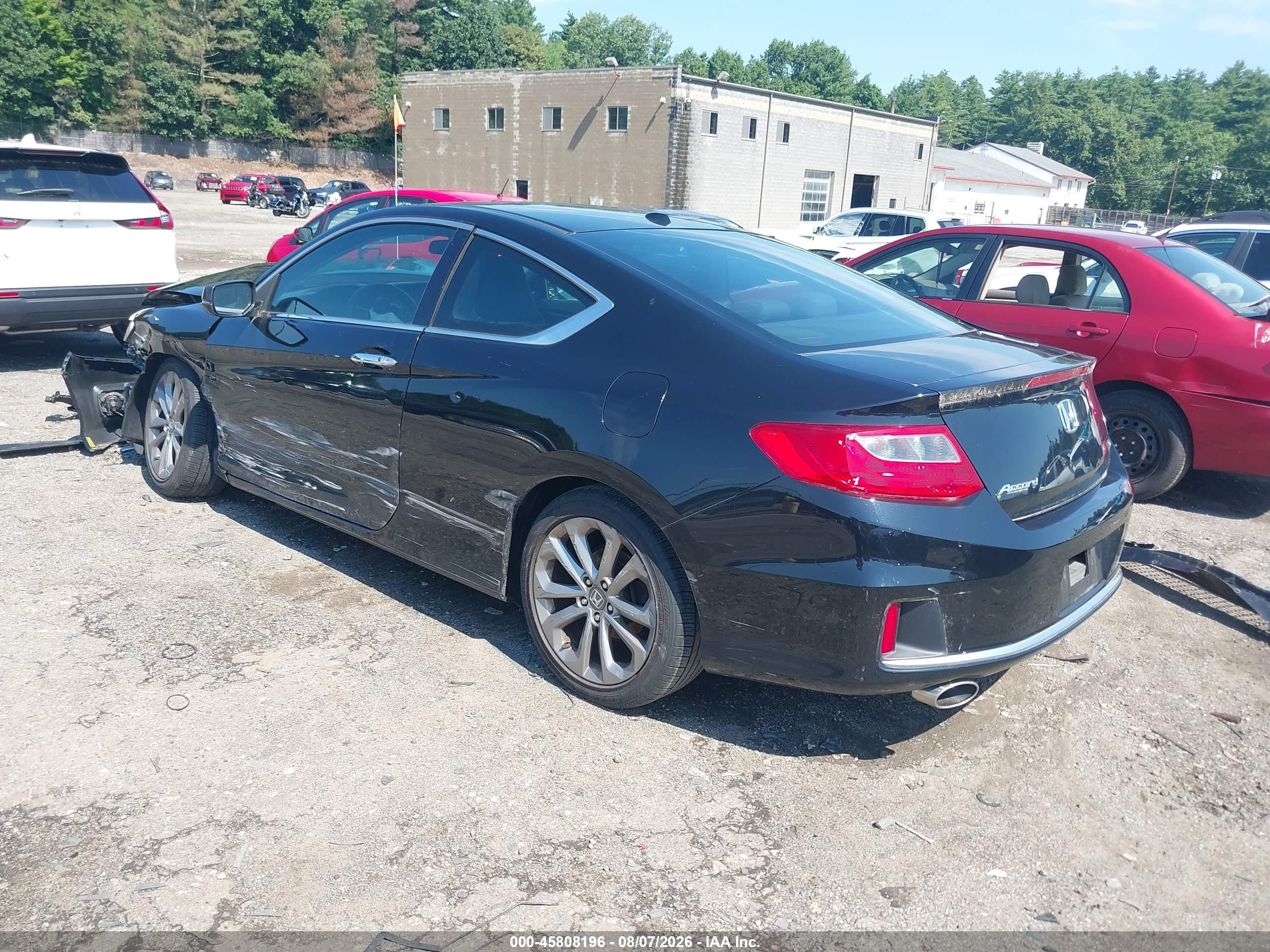 2014 Honda Accord Ex-l V-6 Black vin: 1HGCT2B85EA006219