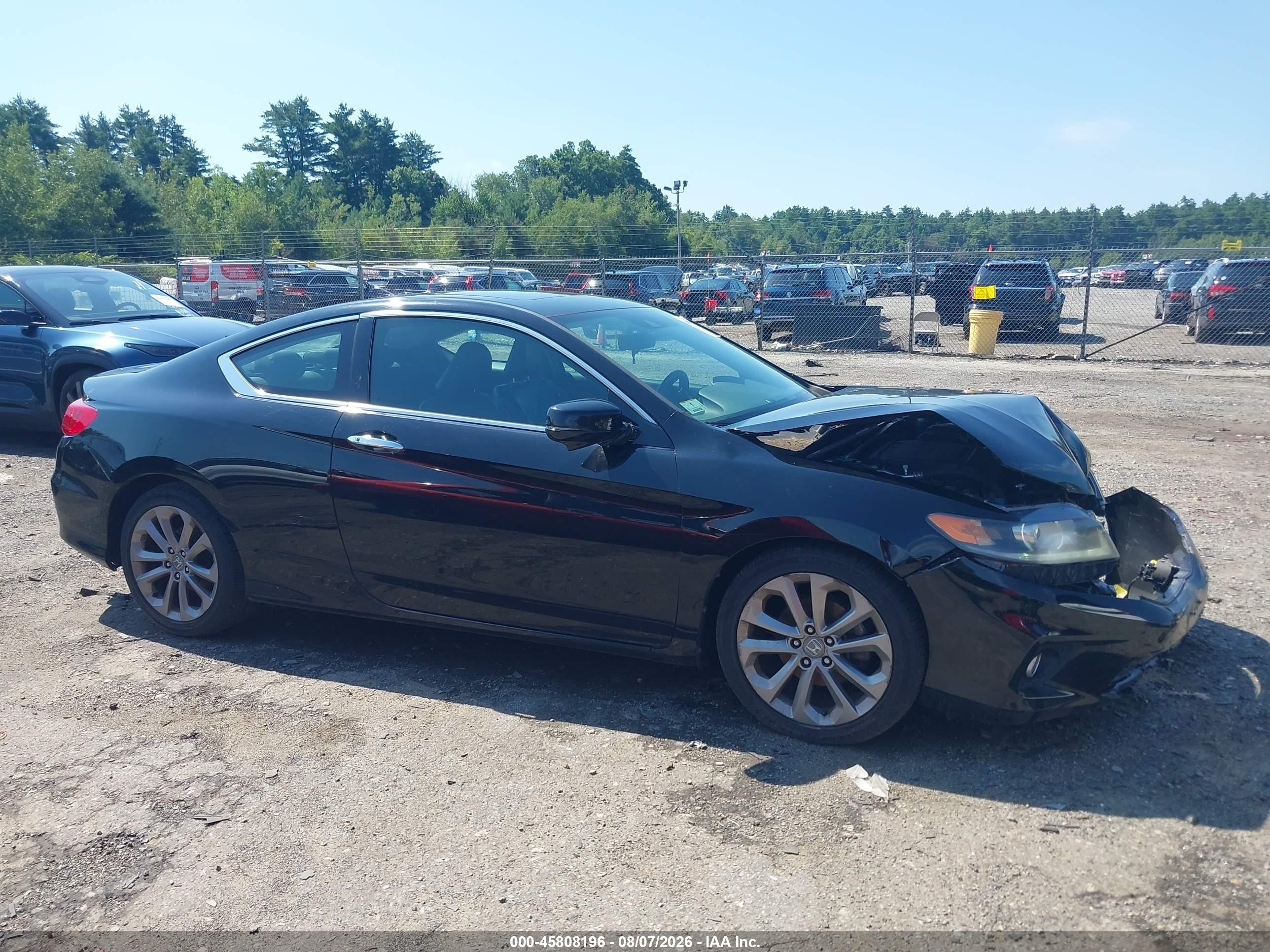 2014 Honda Accord Ex-l V-6 Black vin: 1HGCT2B85EA006219