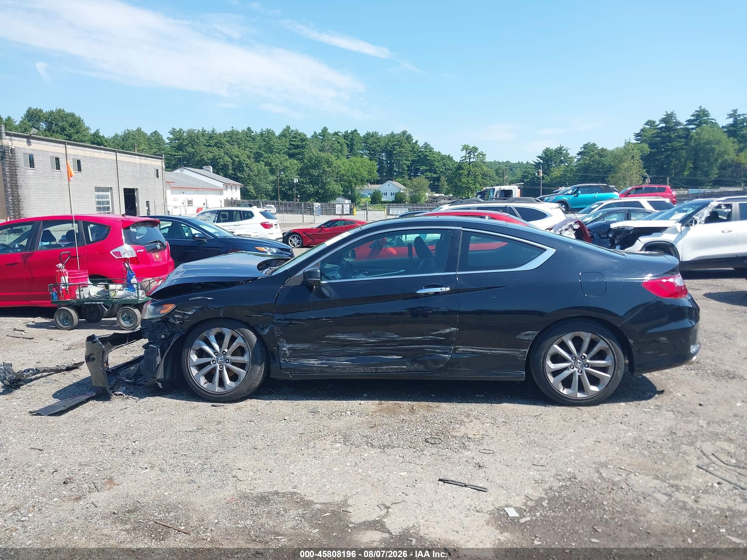 2014 Honda Accord Ex-l V-6 Black vin: 1HGCT2B85EA006219