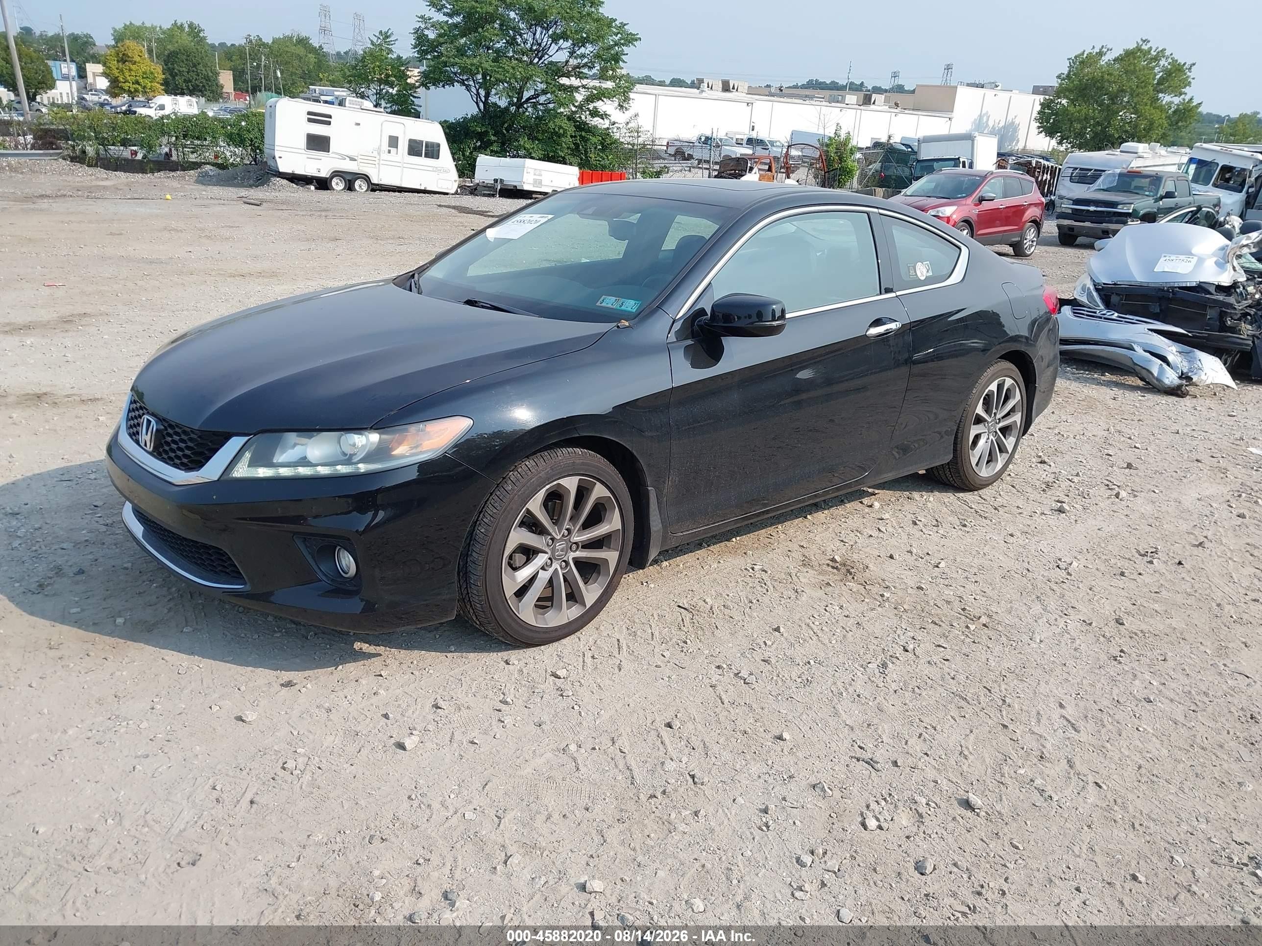 2015 Honda Accord Ex-l V-6 Черный vin: 1HGCT2B85FA007372