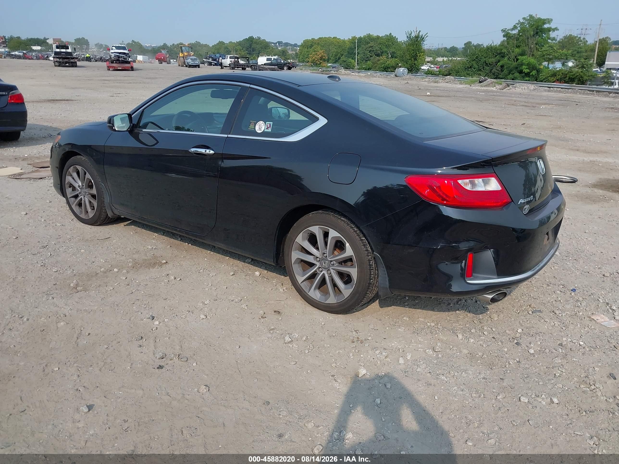 2015 Honda Accord Ex-l V-6 Черный vin: 1HGCT2B85FA007372