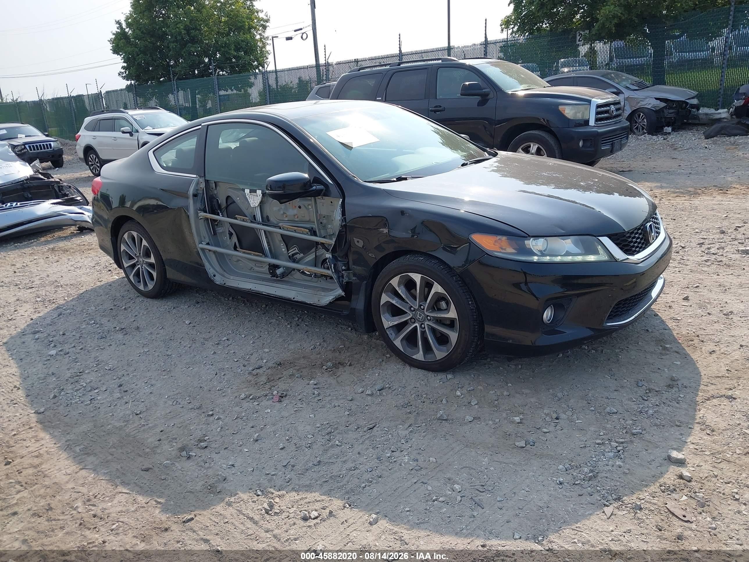 2015 Honda Accord Ex-l V-6 Black vin: 1HGCT2B85FA007372