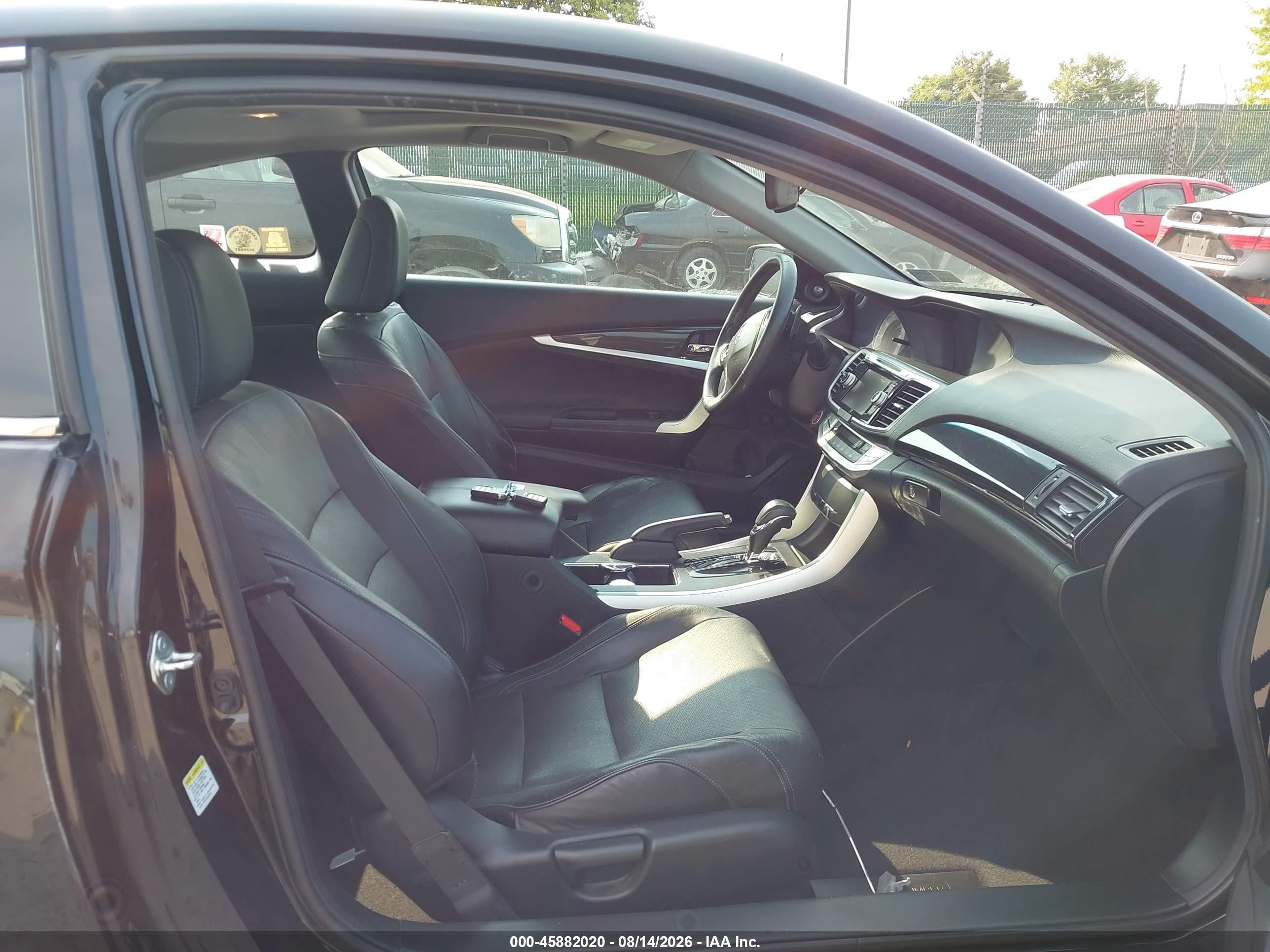 2015 Honda Accord Ex-l V-6 Черный vin: 1HGCT2B85FA007372