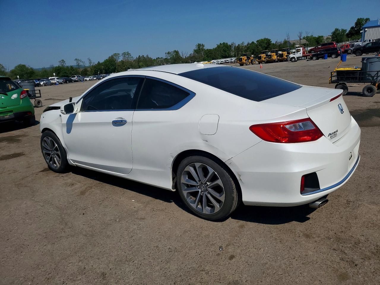 2013 Honda Accord Exl White vin: 1HGCT2B86DA006924