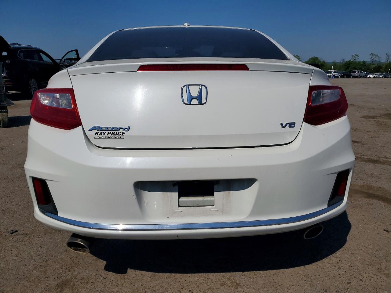 2013 Honda Accord Exl White vin: 1HGCT2B86DA006924