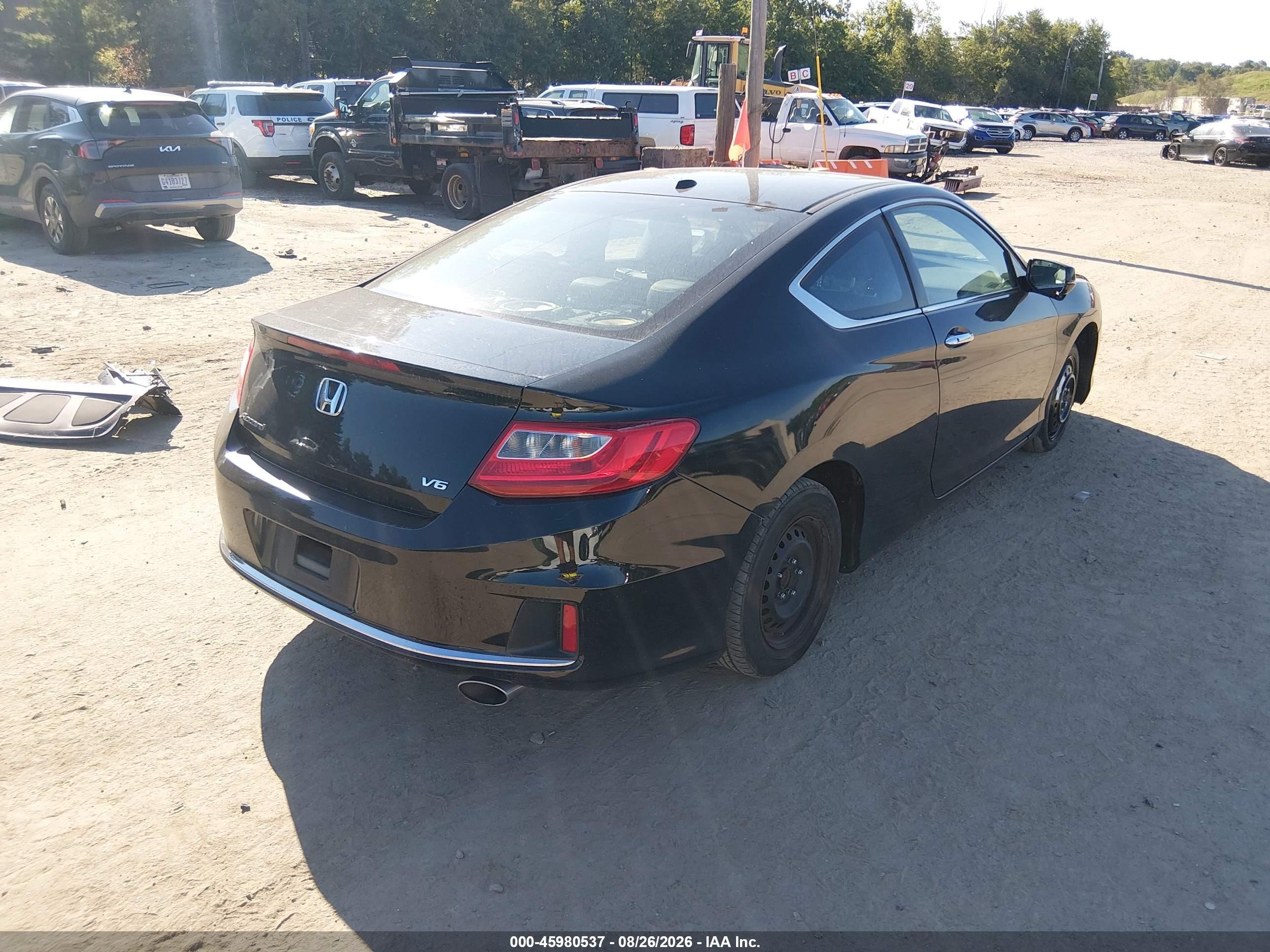 2014 Honda Accord Ex-l V-6 Черный vin: 1HGCT2B86EA000073