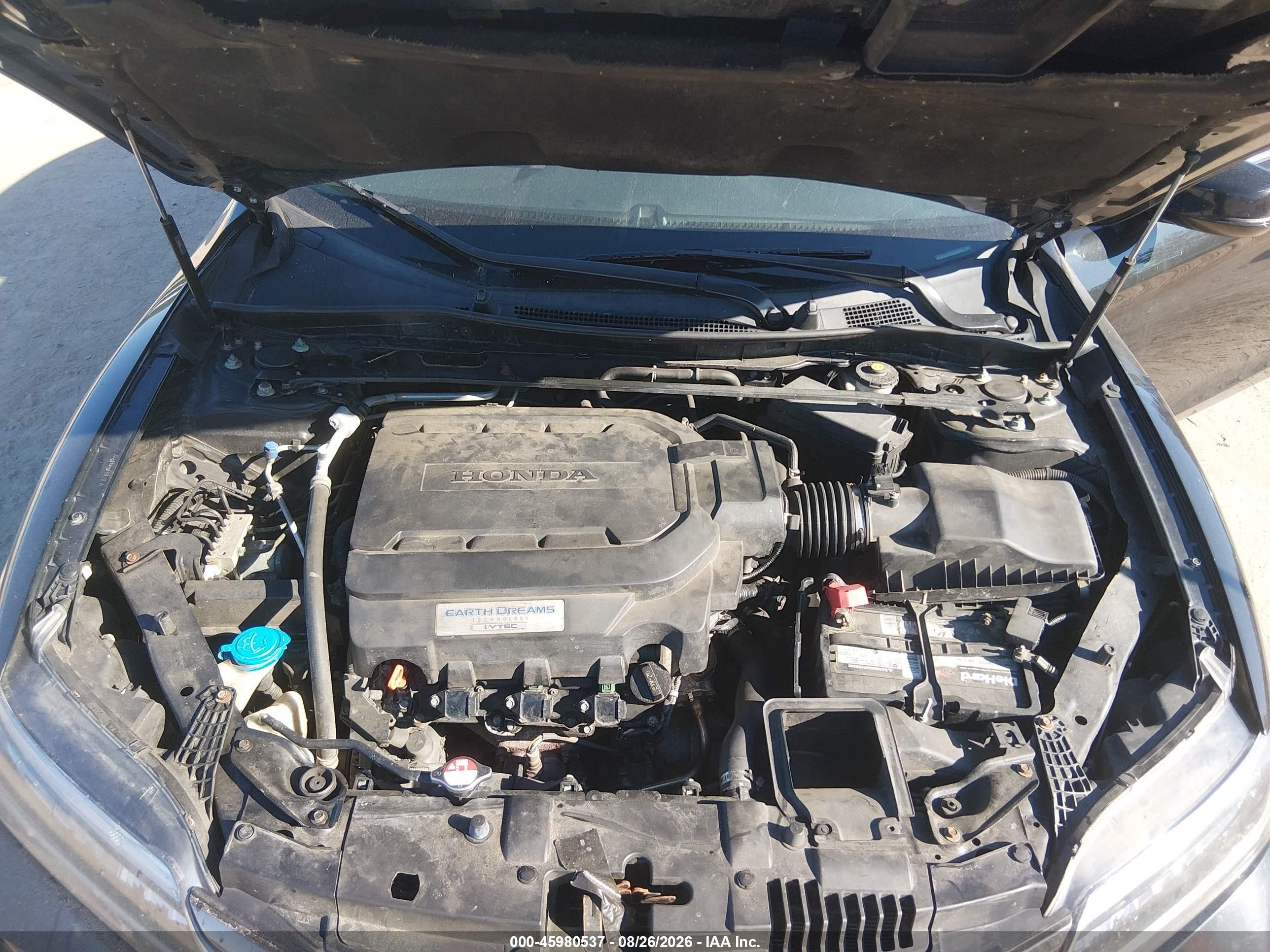 2014 Honda Accord Ex-l V-6 Черный vin: 1HGCT2B86EA000073