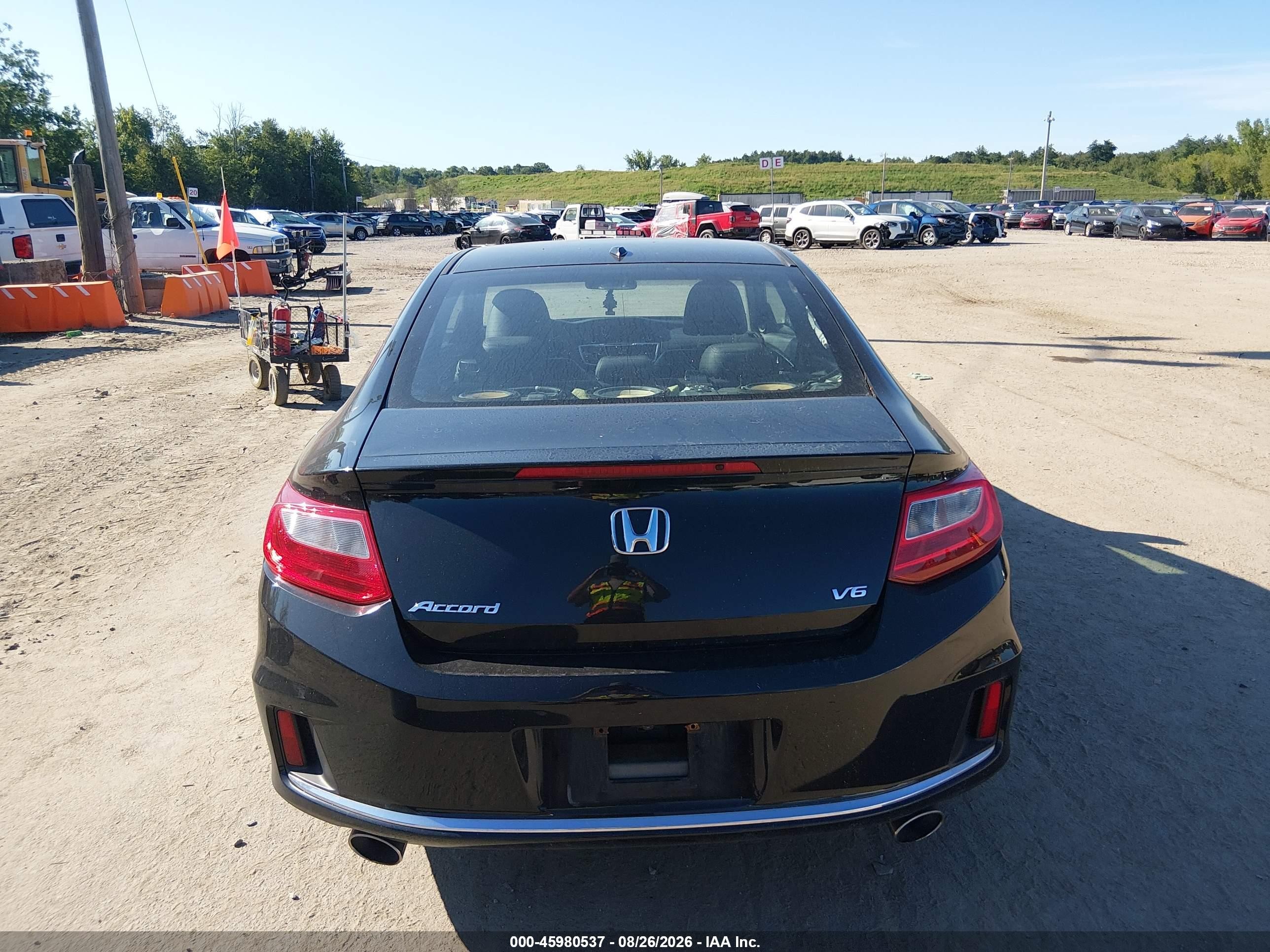 2014 Honda Accord Ex-l V-6 Черный vin: 1HGCT2B86EA000073