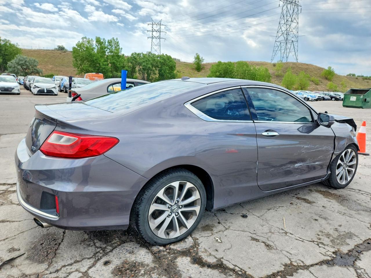2014 Honda Accord Exl Gray vin: 1HGCT2B86EA003829