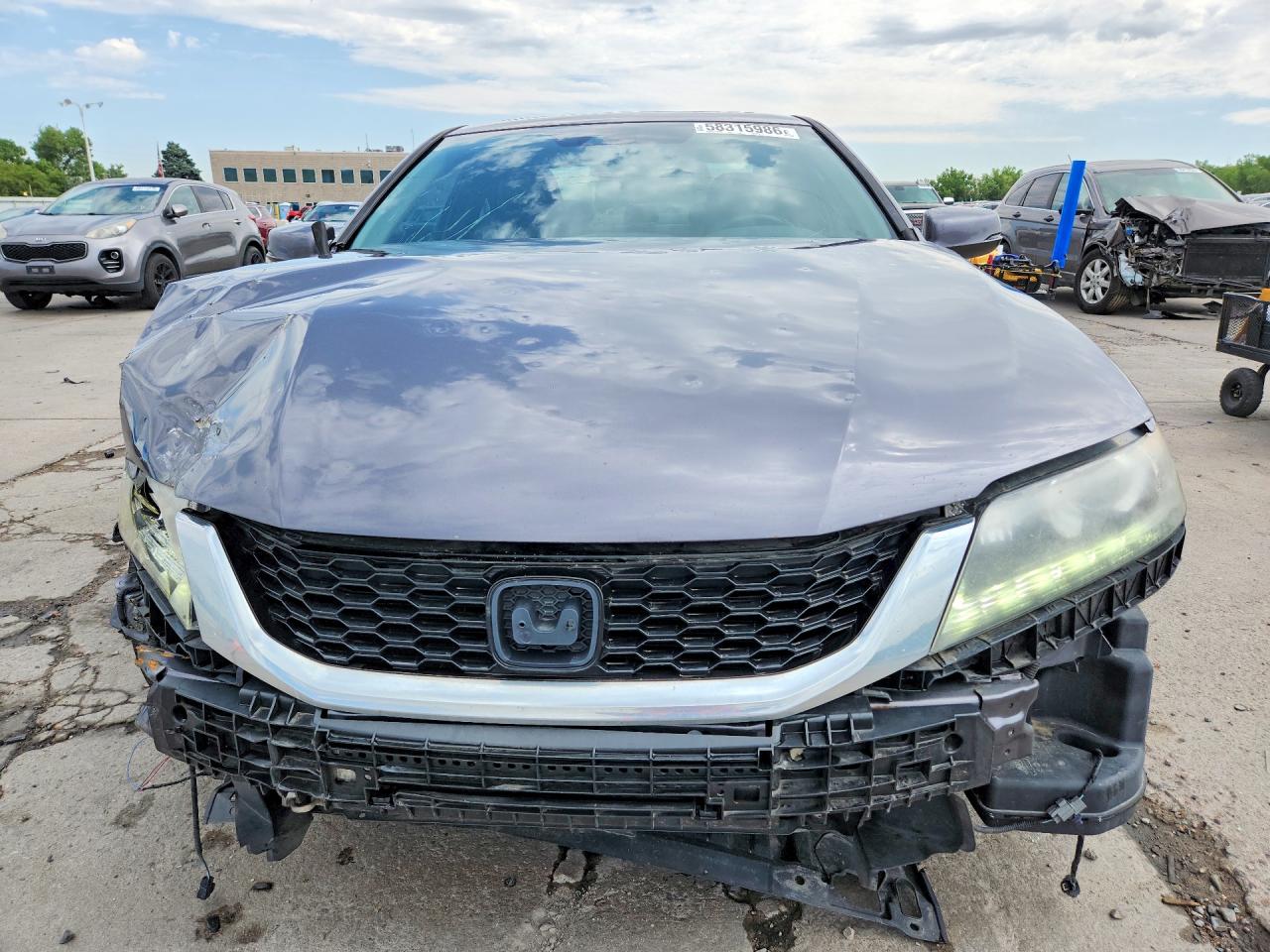 2014 Honda Accord Exl Gray vin: 1HGCT2B86EA003829