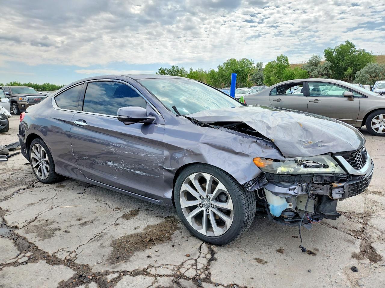 2014 Honda Accord Exl Gray vin: 1HGCT2B86EA003829