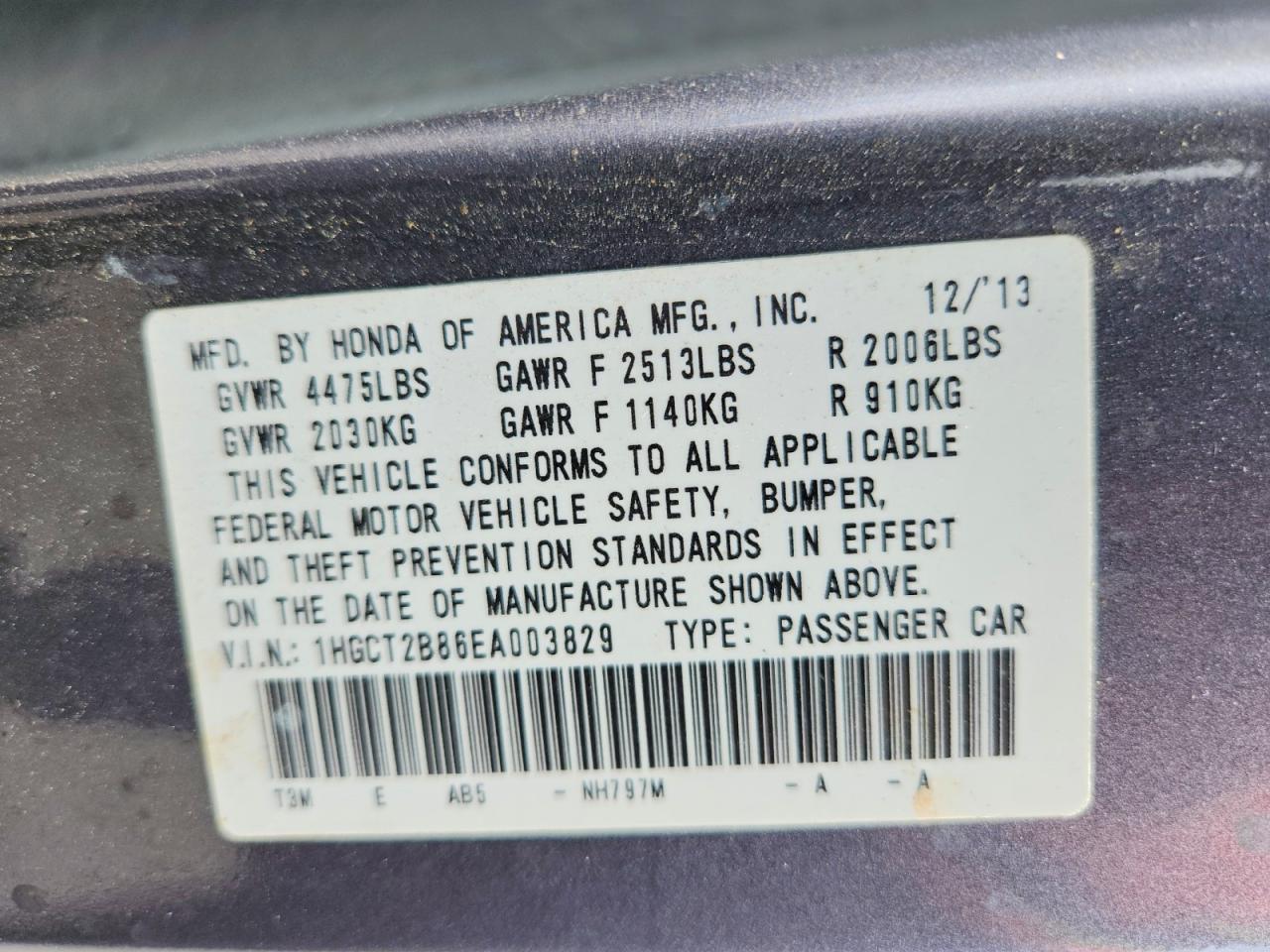 2014 Honda Accord Exl Gray vin: 1HGCT2B86EA003829