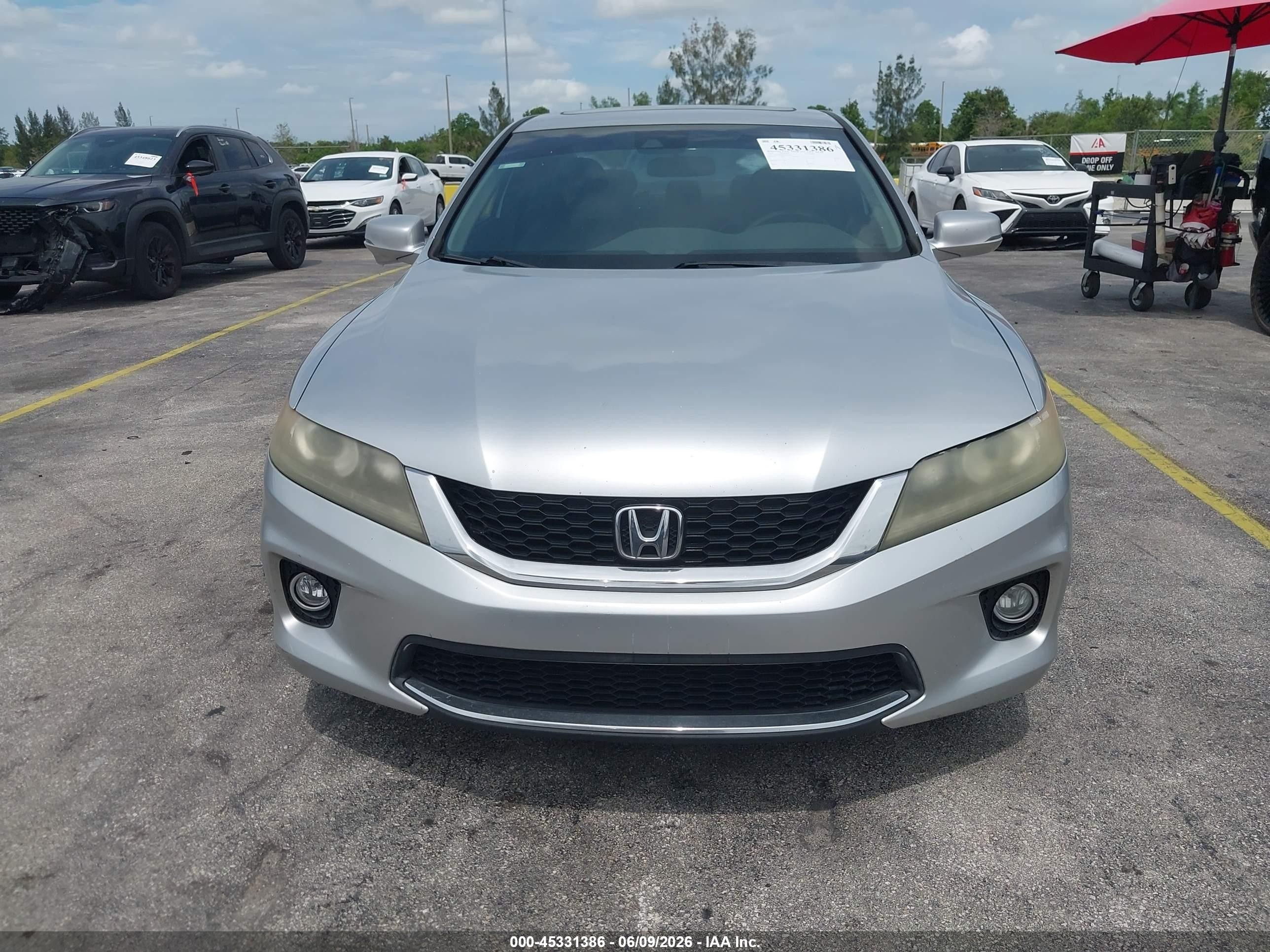 2014 Honda Accord Ex-l V-6 Silver vin: 1HGCT2B86EA004981