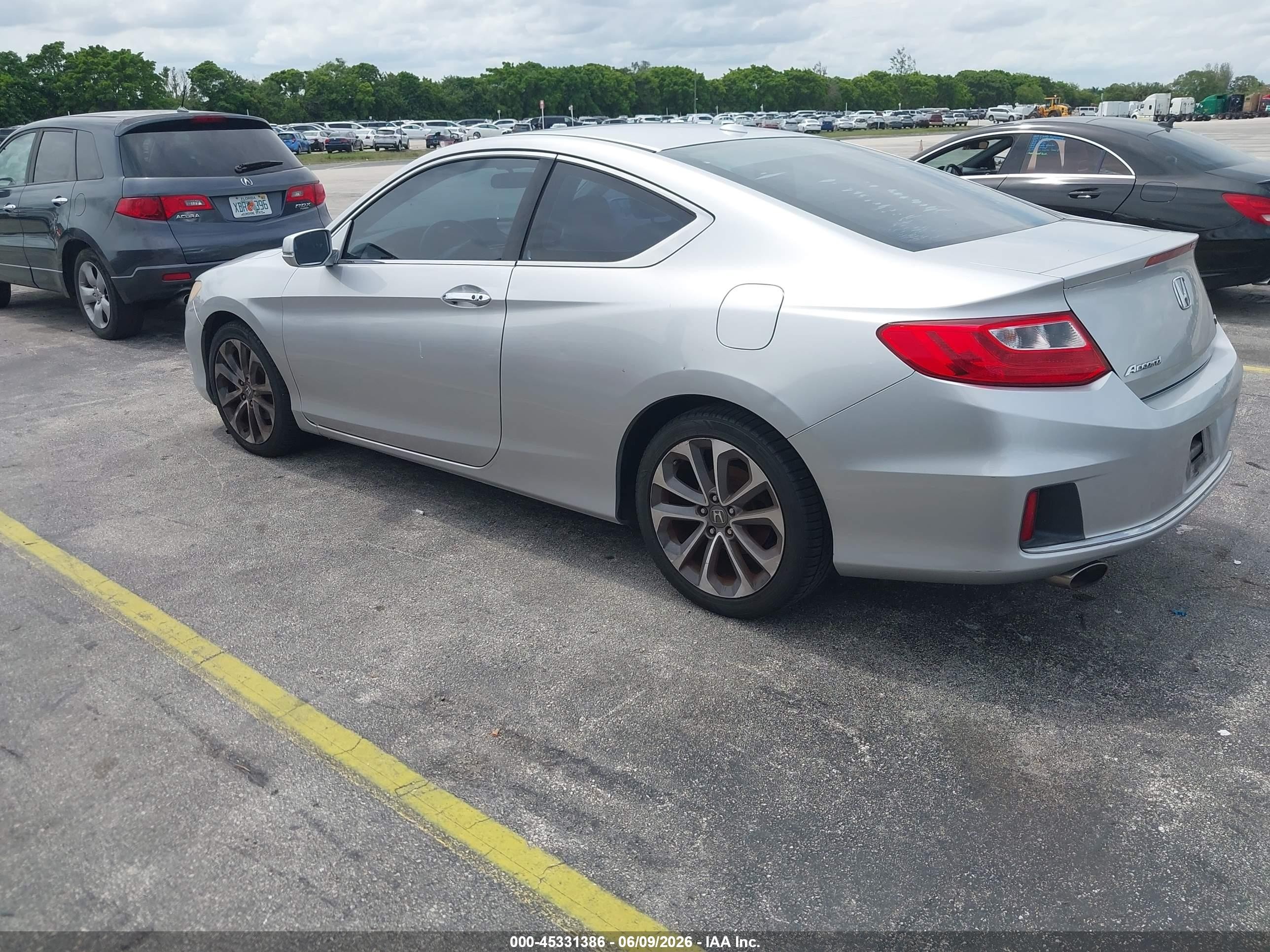 2014 Honda Accord Ex-l V-6 Silver vin: 1HGCT2B86EA004981