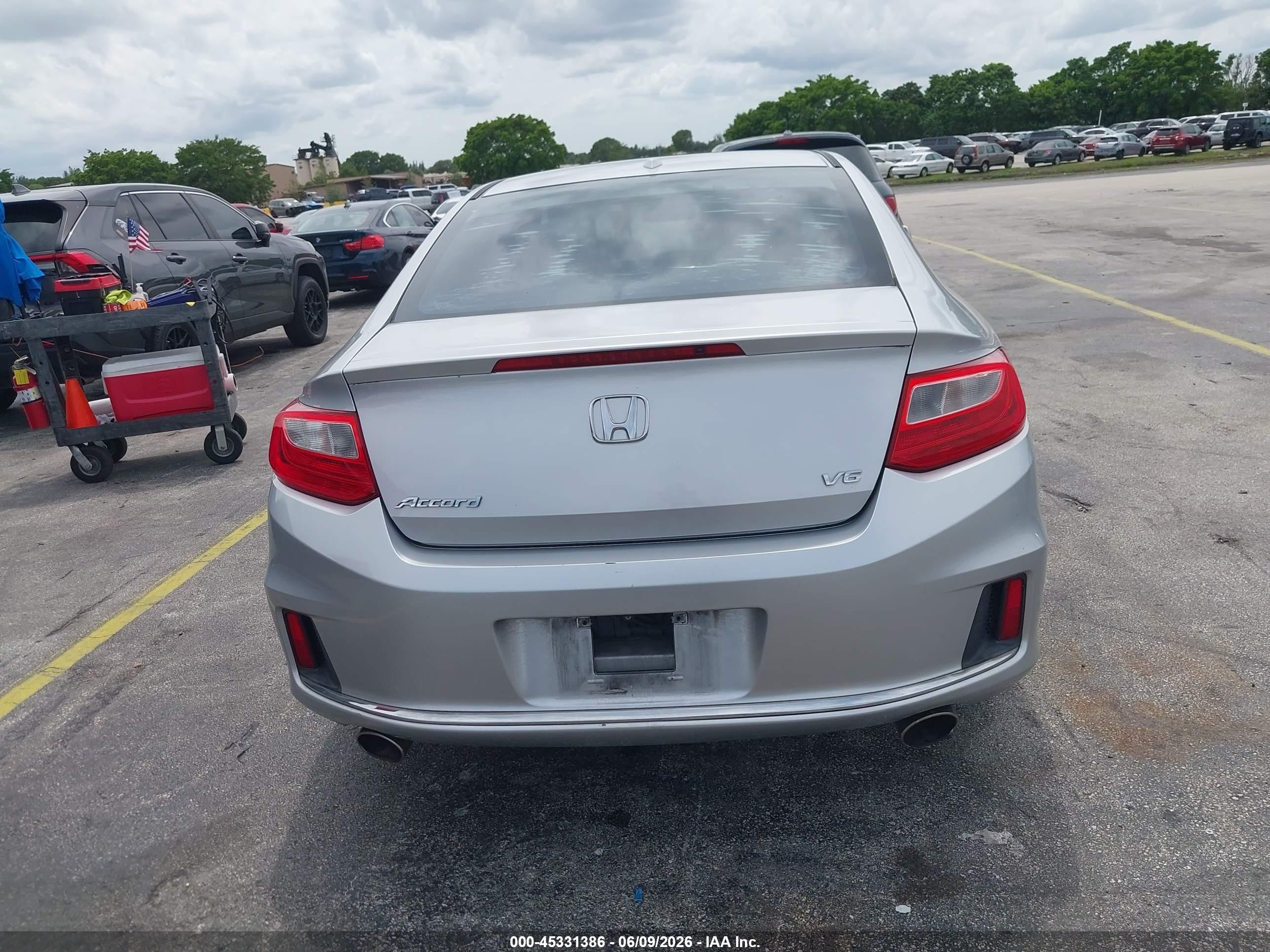 2014 Honda Accord Ex-l V-6 Silver vin: 1HGCT2B86EA004981