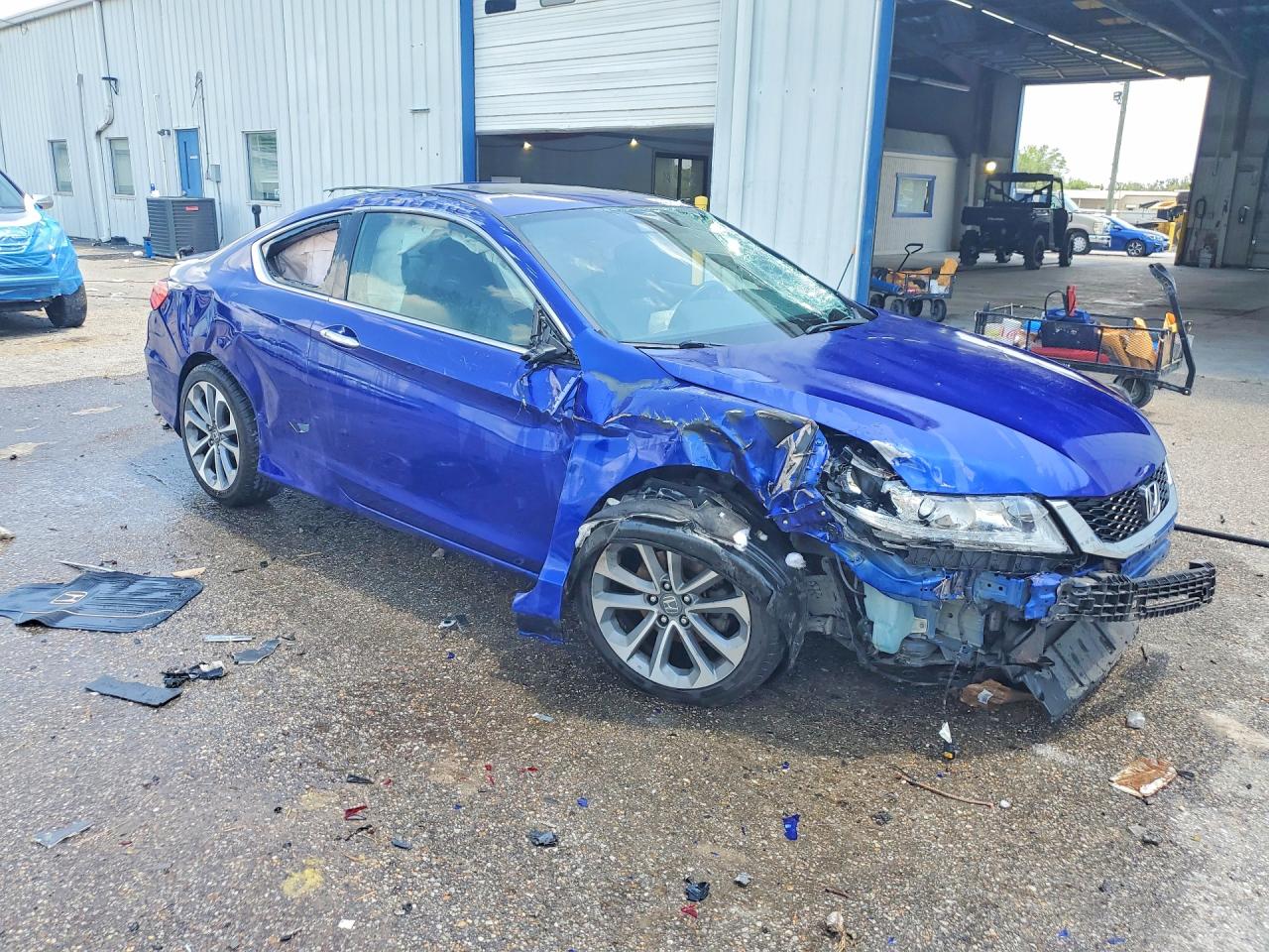 2014 Honda Accord Exl Blue vin: 1HGCT2B86EA006617