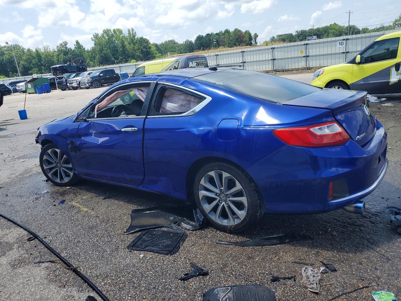 2014 Honda Accord Exl Blue vin: 1HGCT2B86EA006617