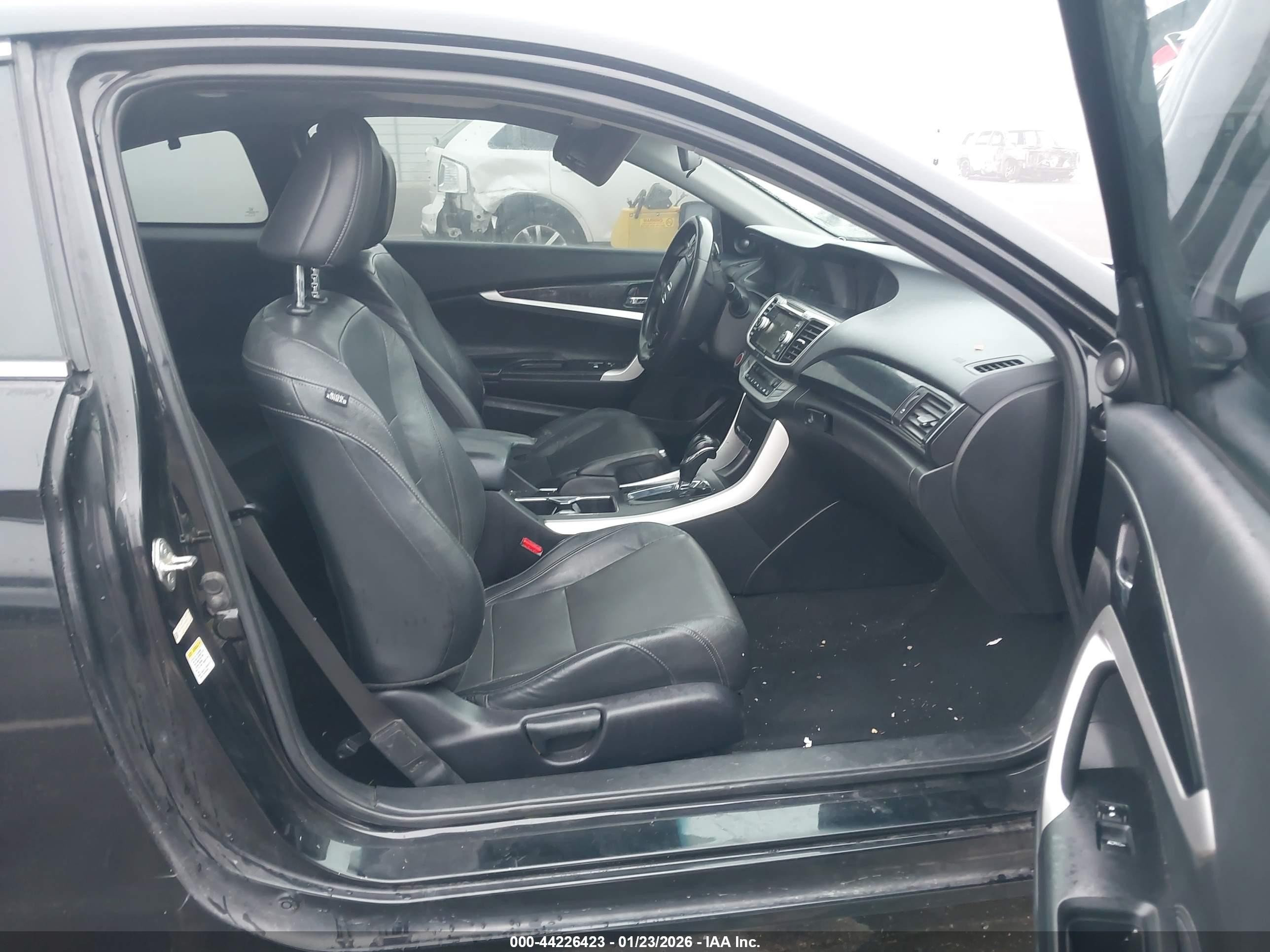 2013 Honda Accord Ex-l V-6 Black vin: 1HGCT2B87DA003482