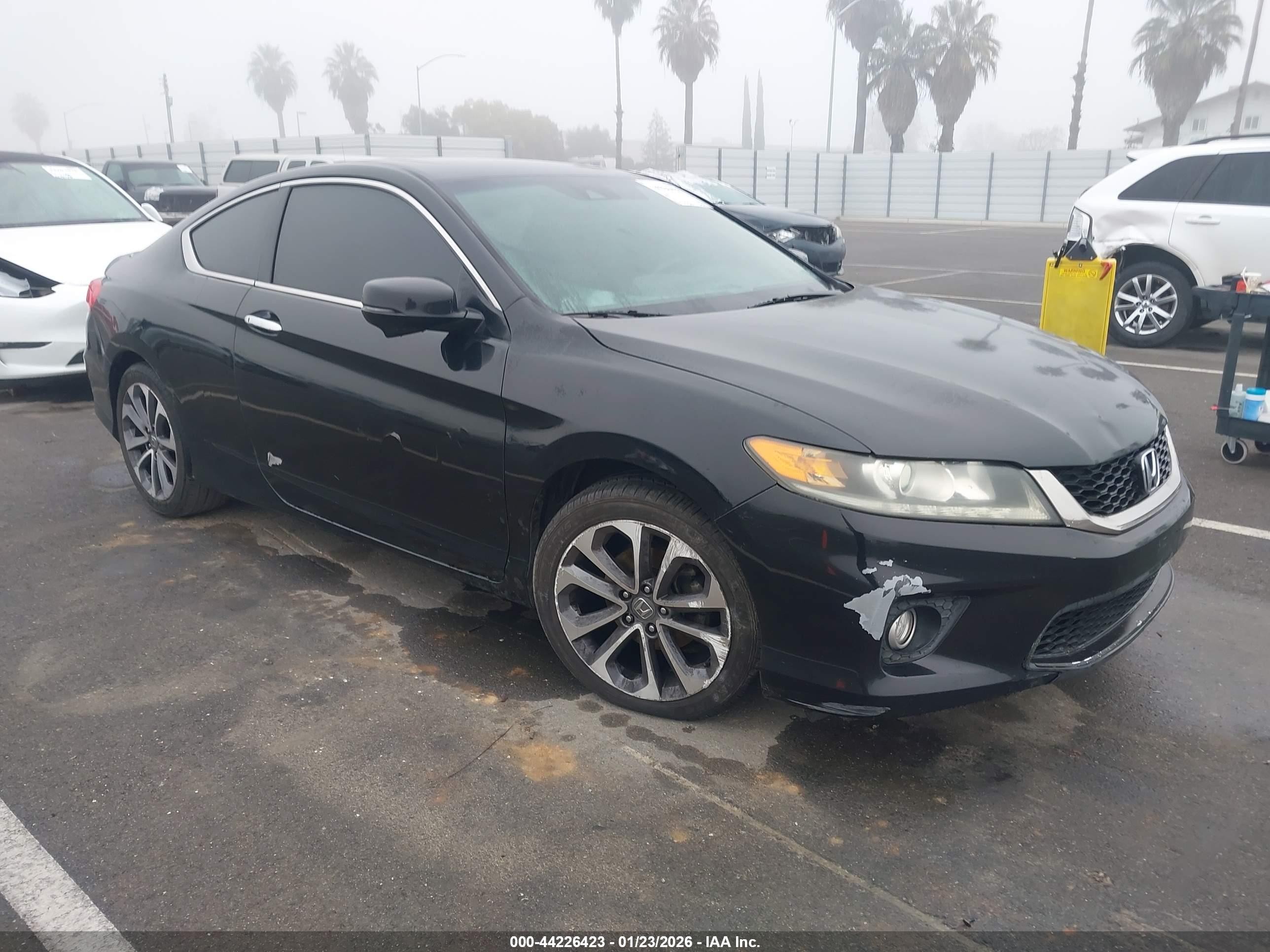 2013 Honda Accord Ex-l V-6 Black vin: 1HGCT2B87DA003482