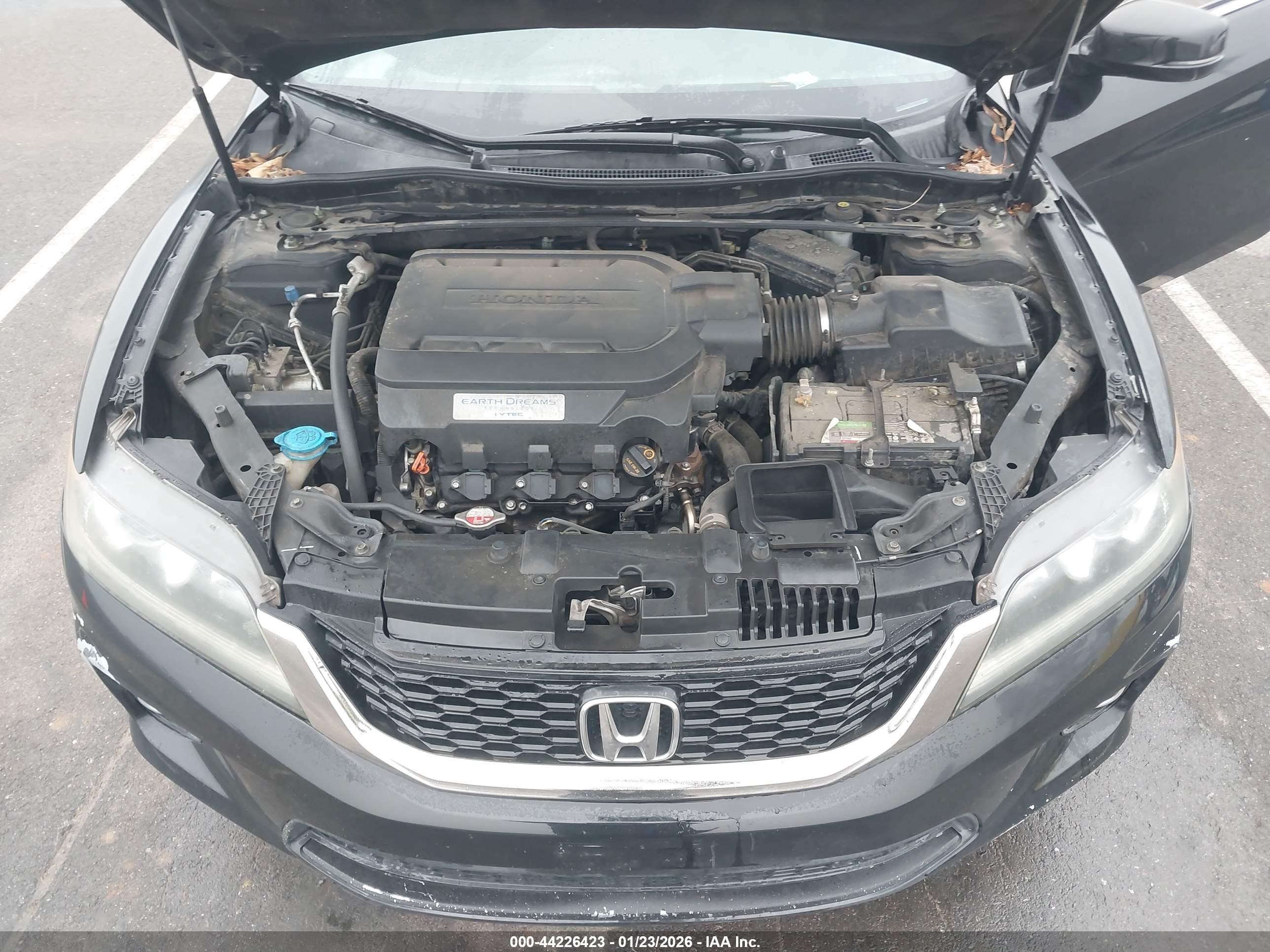 2013 Honda Accord Ex-l V-6 Black vin: 1HGCT2B87DA003482