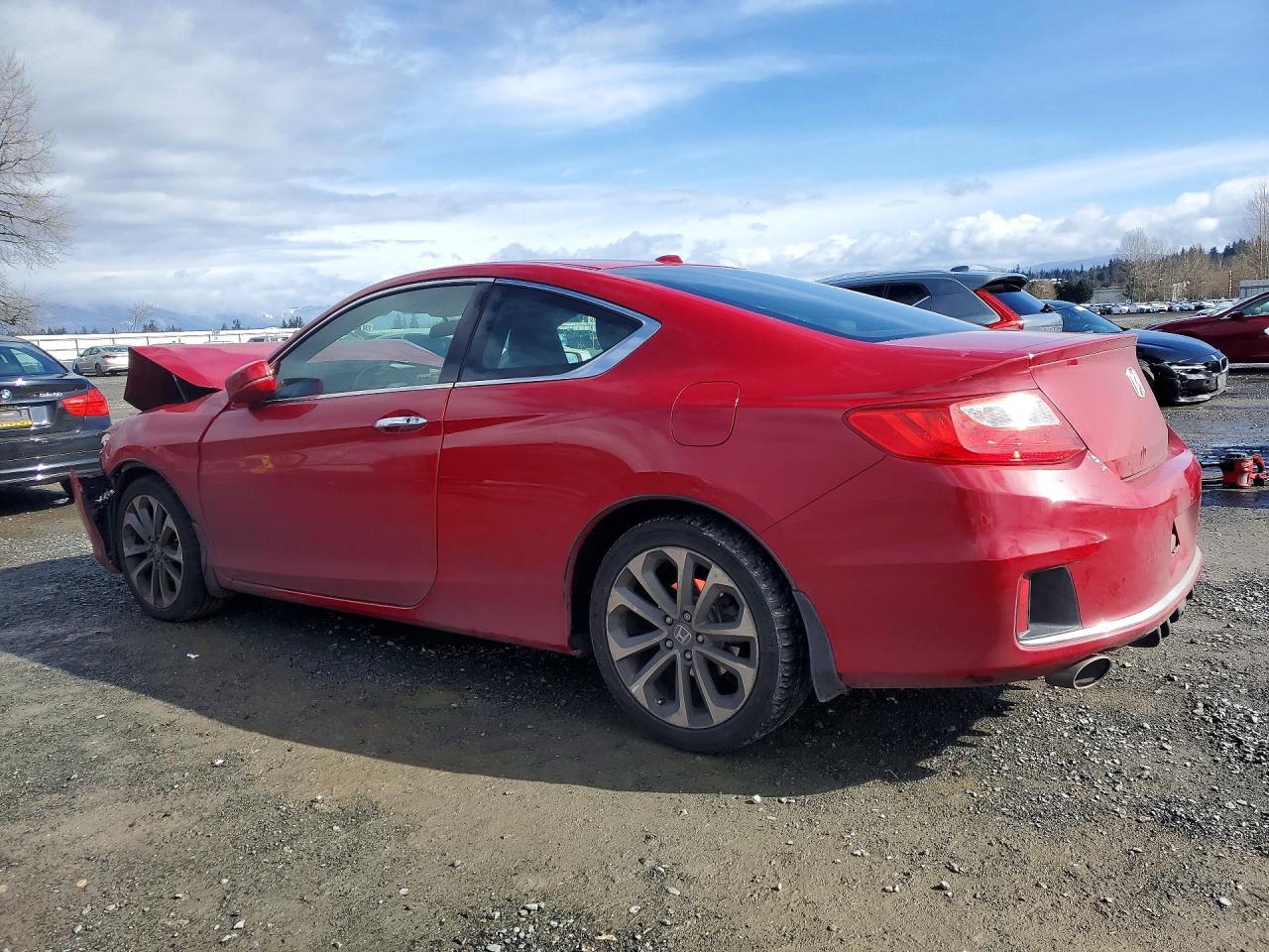2013 Honda Accord Exl Red vin: 1HGCT2B87DA005460