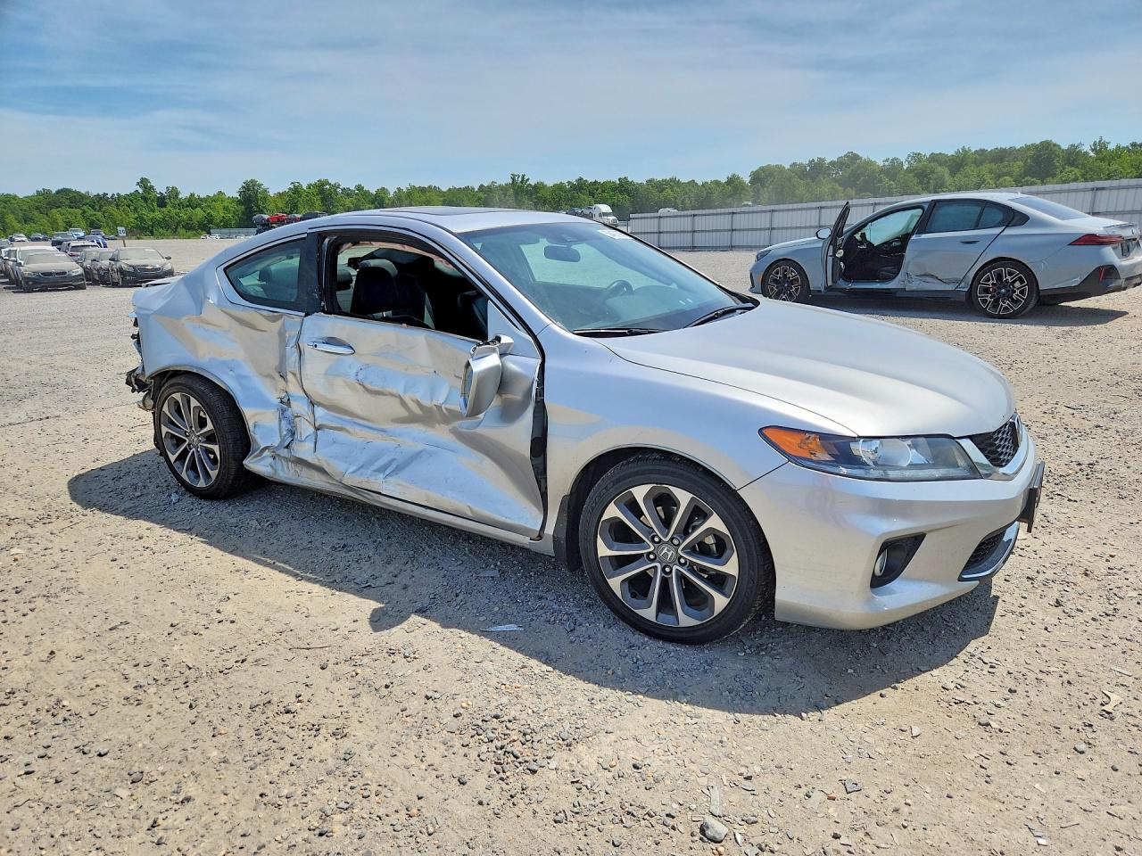 2014 Honda Accord Exl Silver vin: 1HGCT2B87EA003161