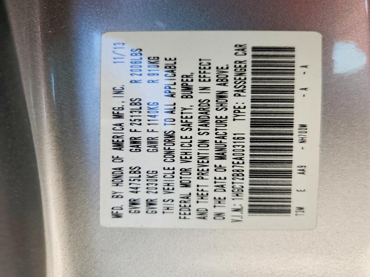 2014 Honda Accord Exl Silver vin: 1HGCT2B87EA003161