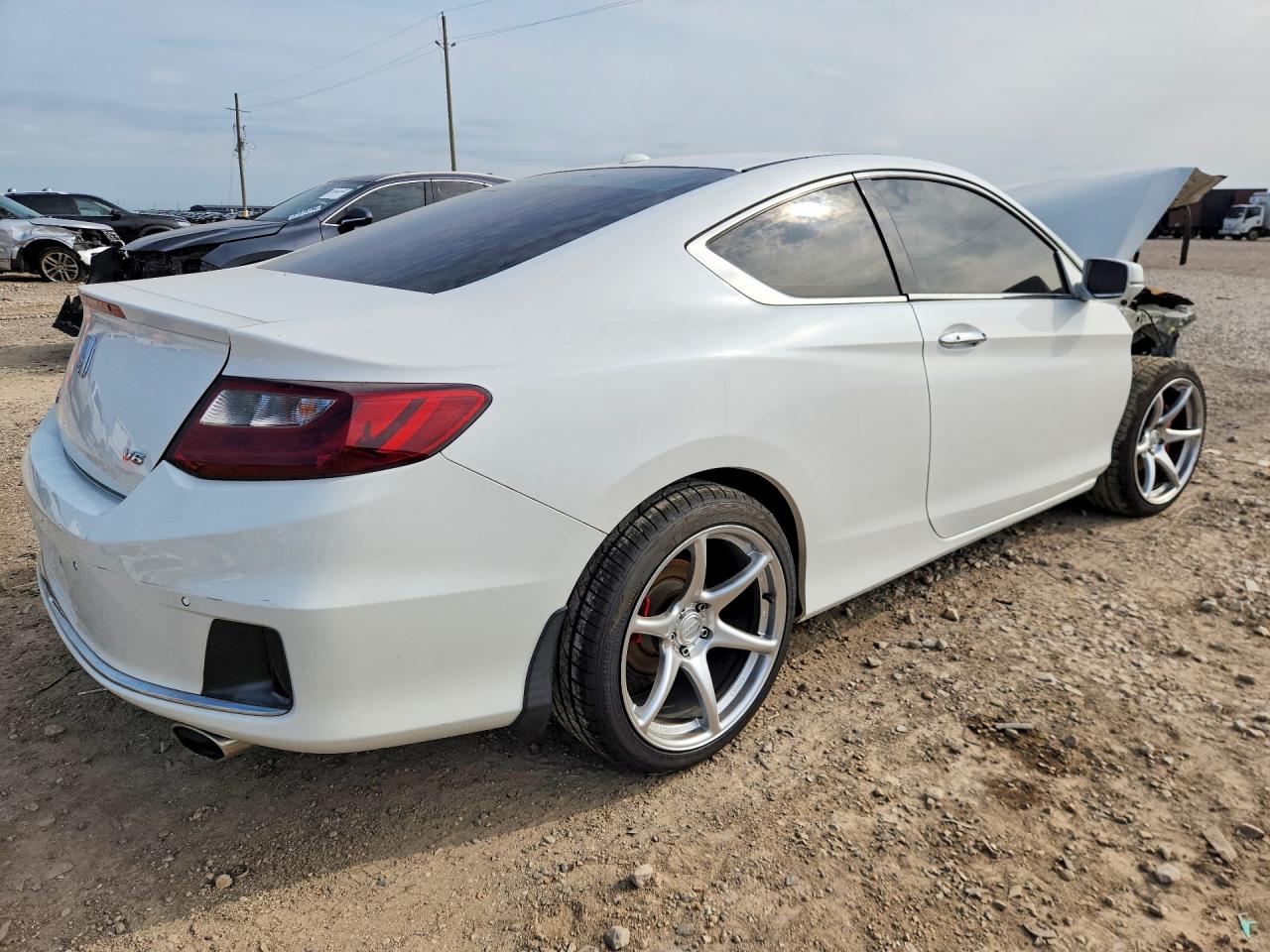 2015 Honda Accord Exl White vin: 1HGCT2B87FA002013