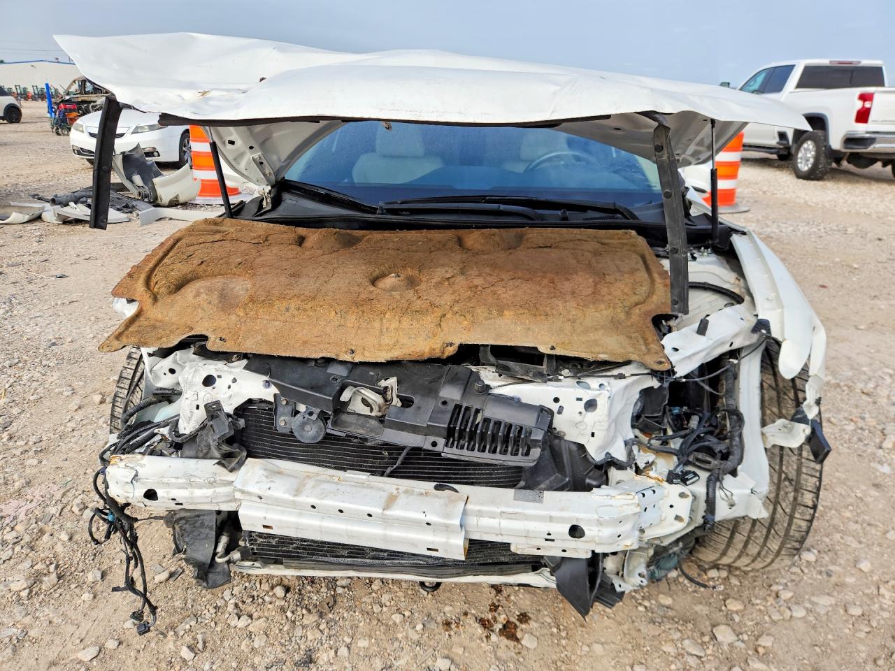 2015 Honda Accord Exl White vin: 1HGCT2B87FA002013