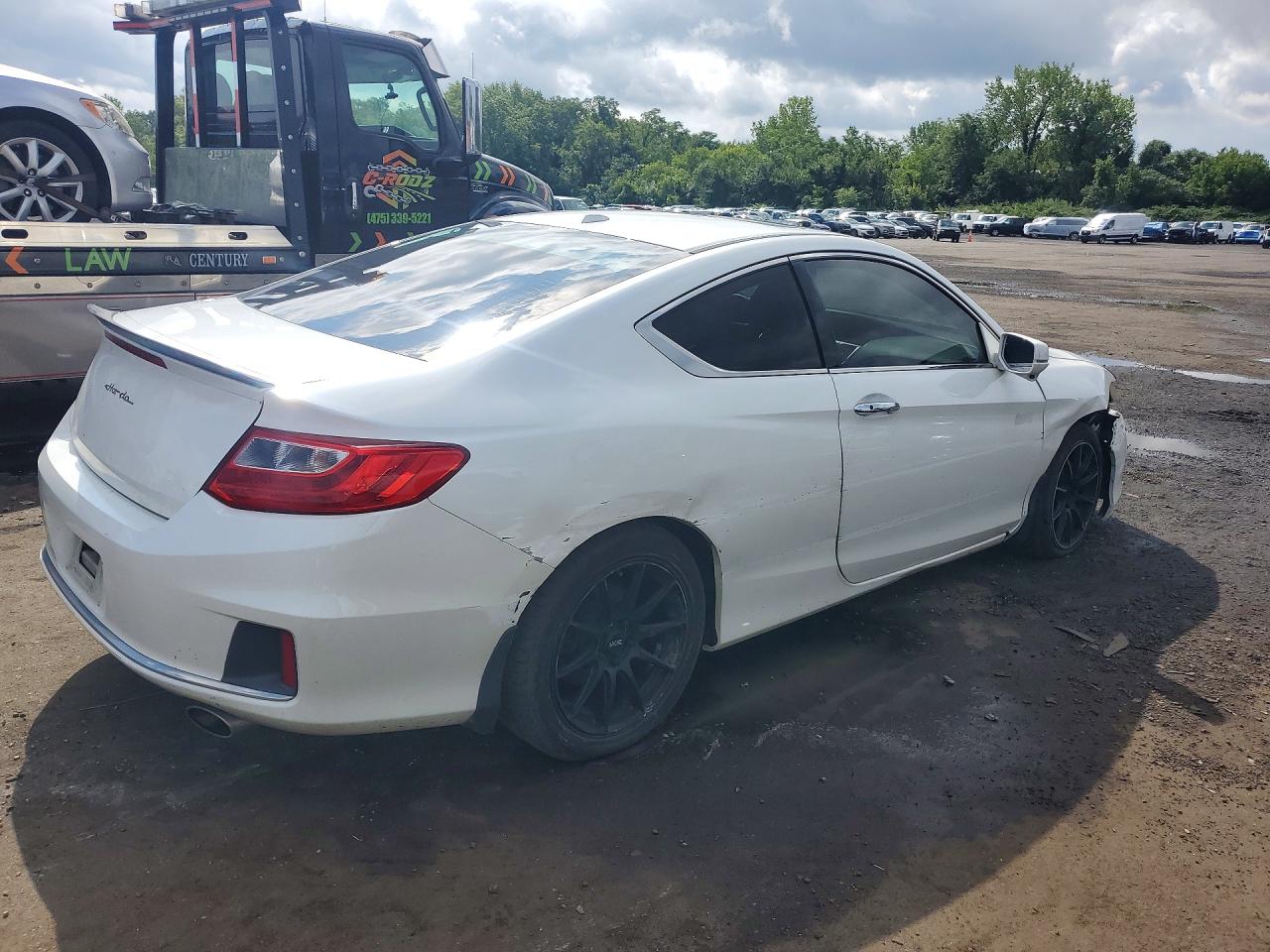 2015 Honda Accord Exl White vin: 1HGCT2B87FA003369