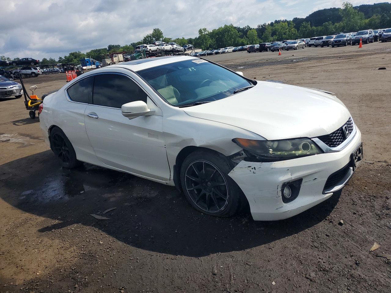 2015 Honda Accord Exl White vin: 1HGCT2B87FA003369