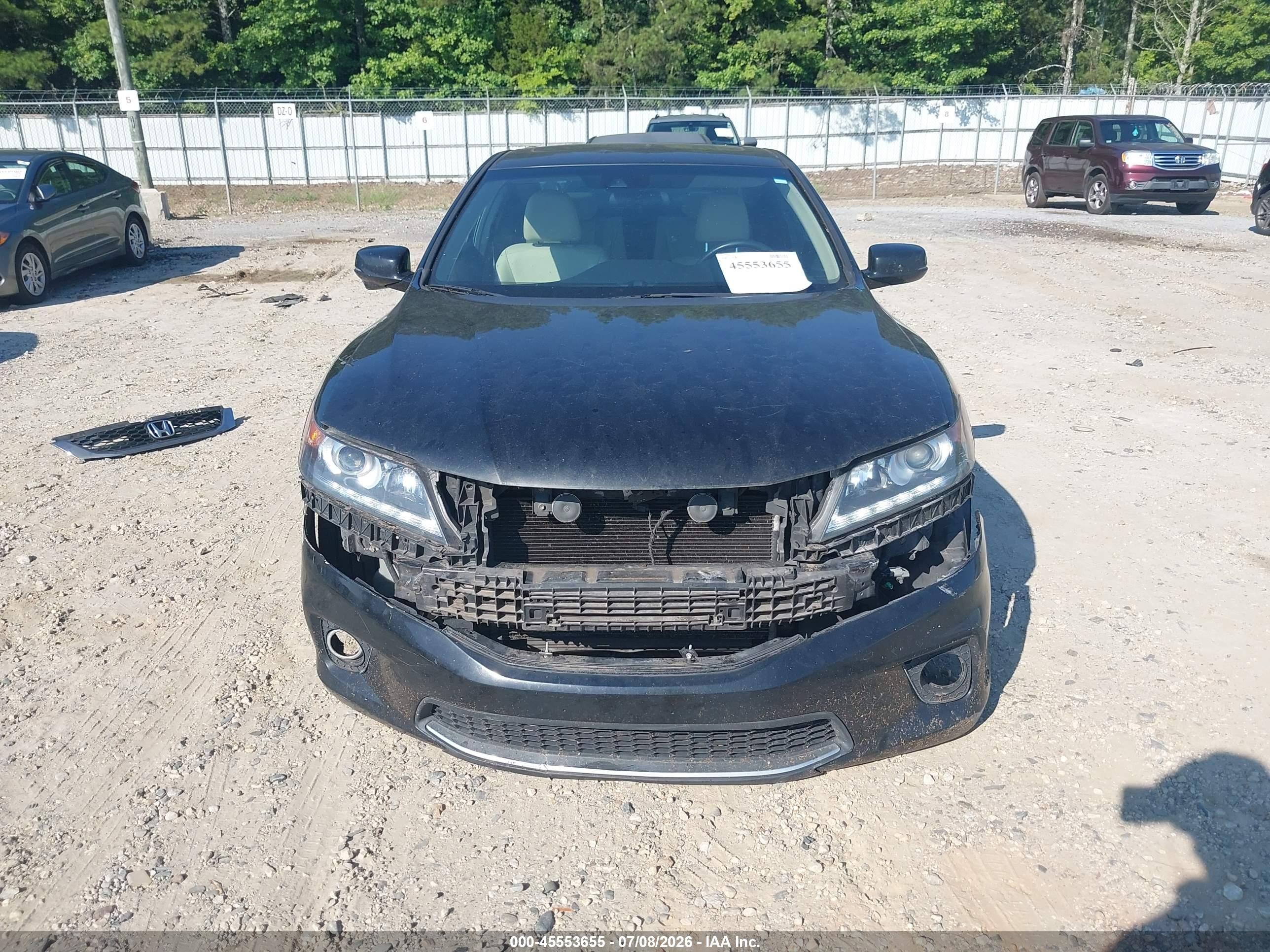 2013 Honda Accord Ex-l V-6 Black vin: 1HGCT2B88DA001479