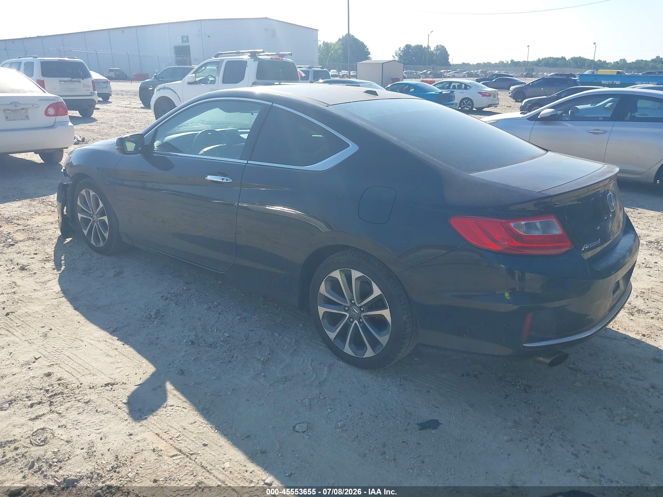 2013 Honda Accord Ex-l V-6 Black vin: 1HGCT2B88DA001479