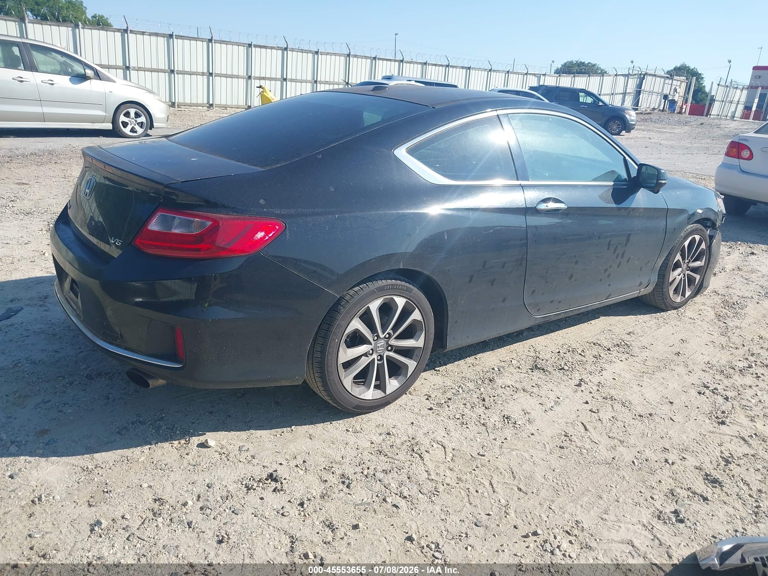 2013 Honda Accord Ex-l V-6 Black vin: 1HGCT2B88DA001479