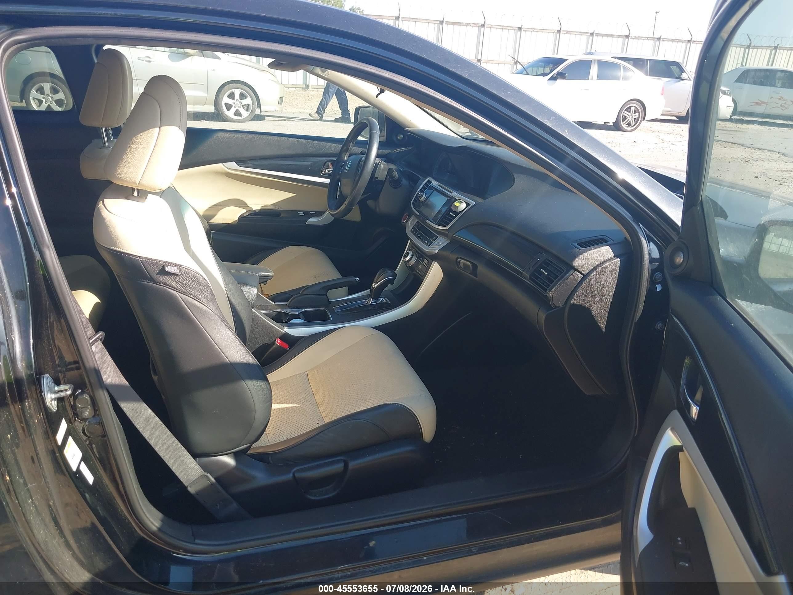 2013 Honda Accord Ex-l V-6 Black vin: 1HGCT2B88DA001479
