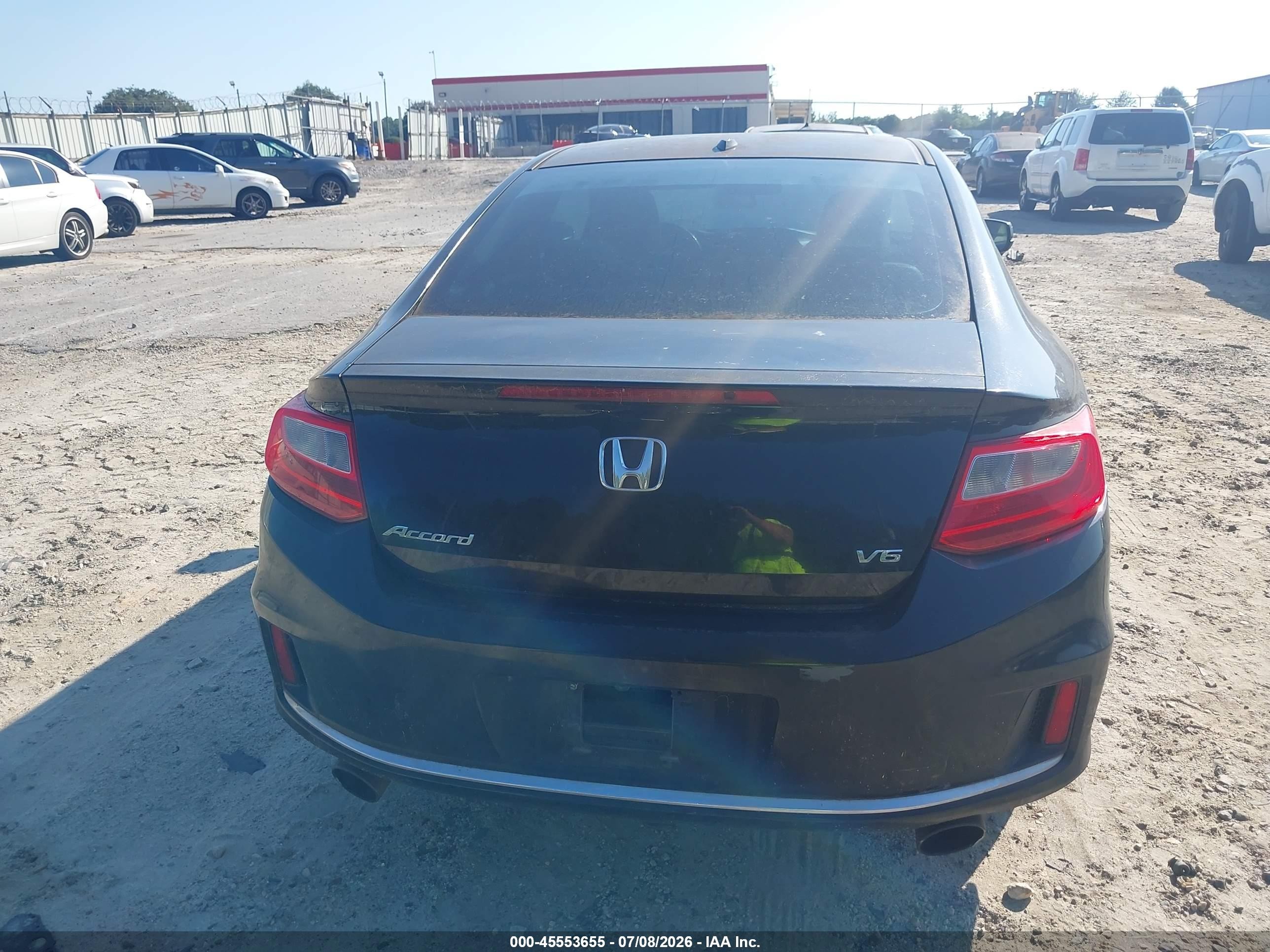 2013 Honda Accord Ex-l V-6 Black vin: 1HGCT2B88DA001479