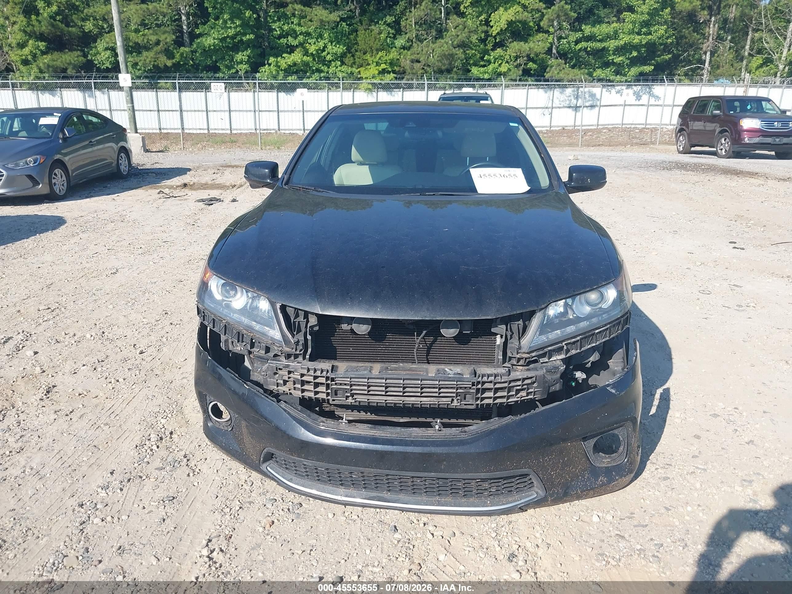 2013 Honda Accord Ex-l V-6 Black vin: 1HGCT2B88DA001479