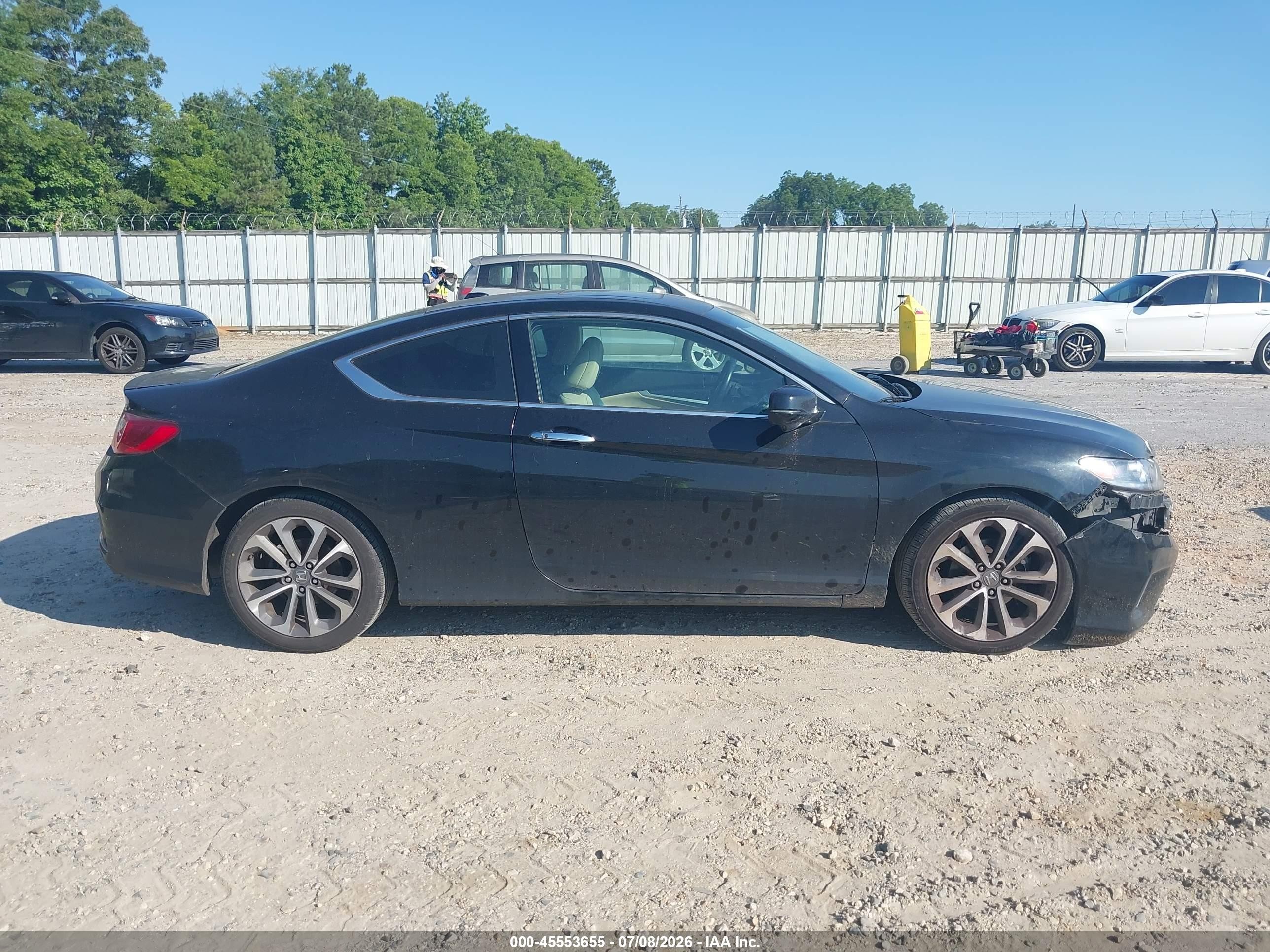 2013 Honda Accord Ex-l V-6 Black vin: 1HGCT2B88DA001479