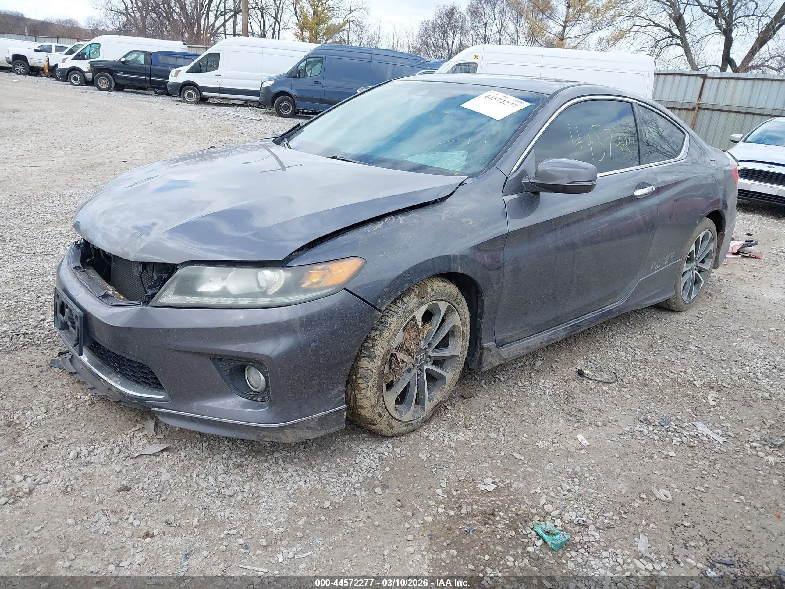 2013 Honda Accord Ex-l V-6 Gray vin: 1HGCT2B88DA001773