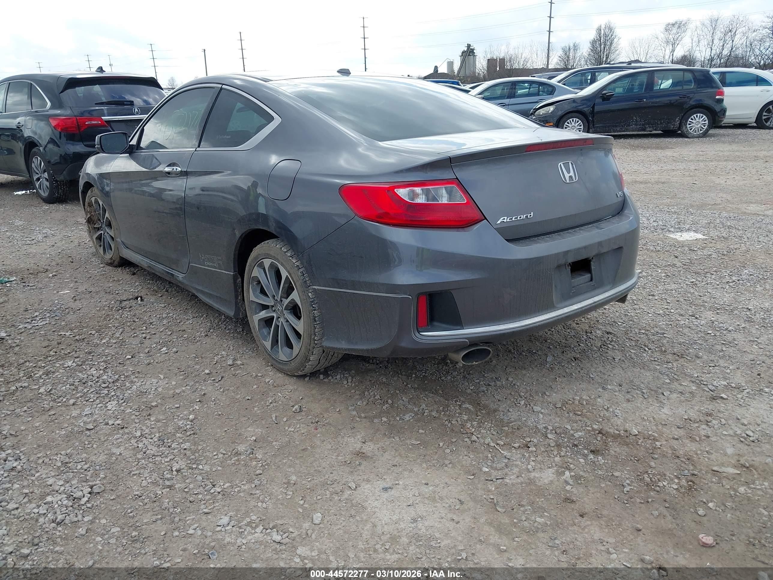 2013 Honda Accord Ex-l V-6 Gray vin: 1HGCT2B88DA001773