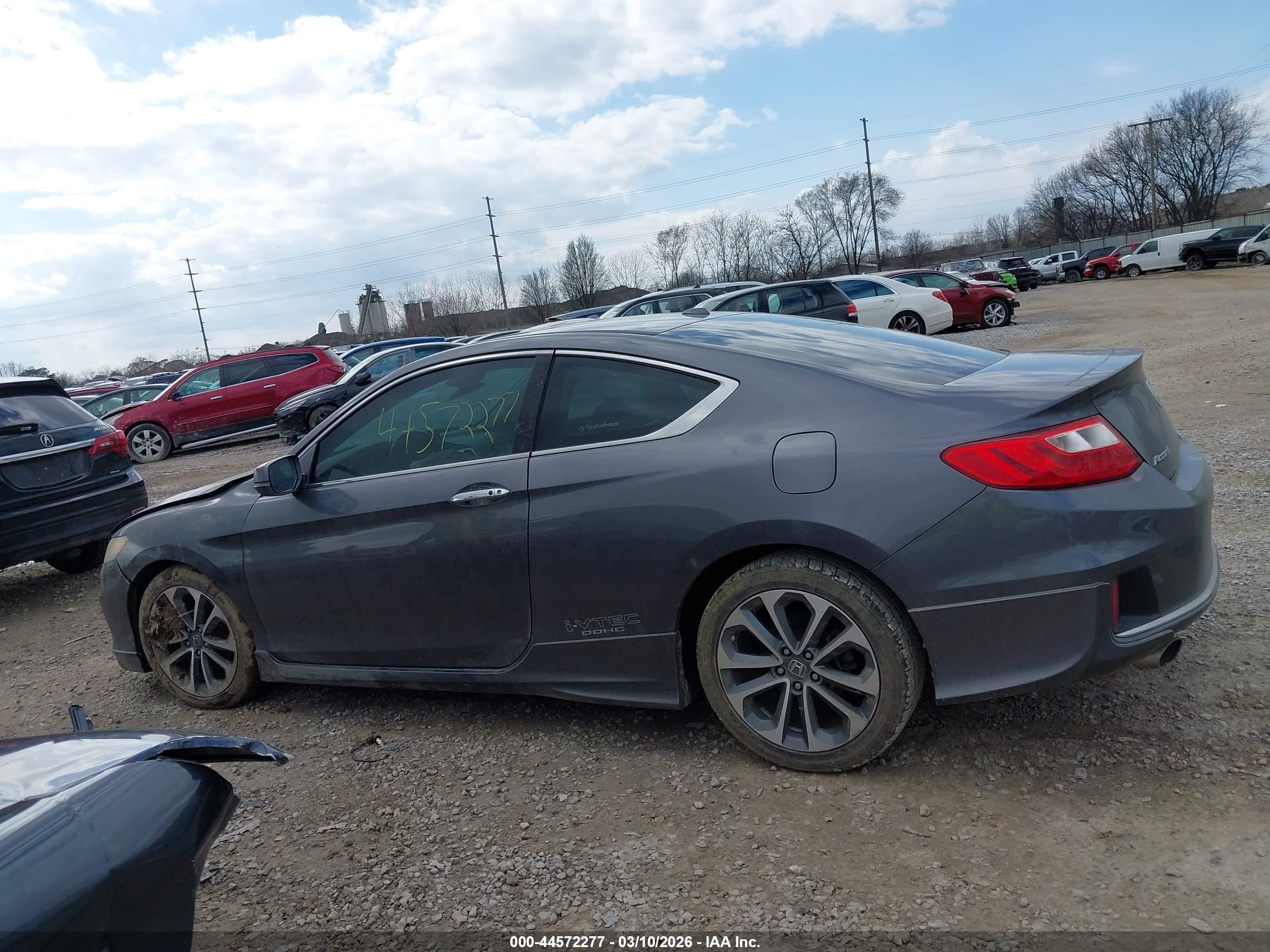 2013 Honda Accord Ex-l V-6 Gray vin: 1HGCT2B88DA001773
