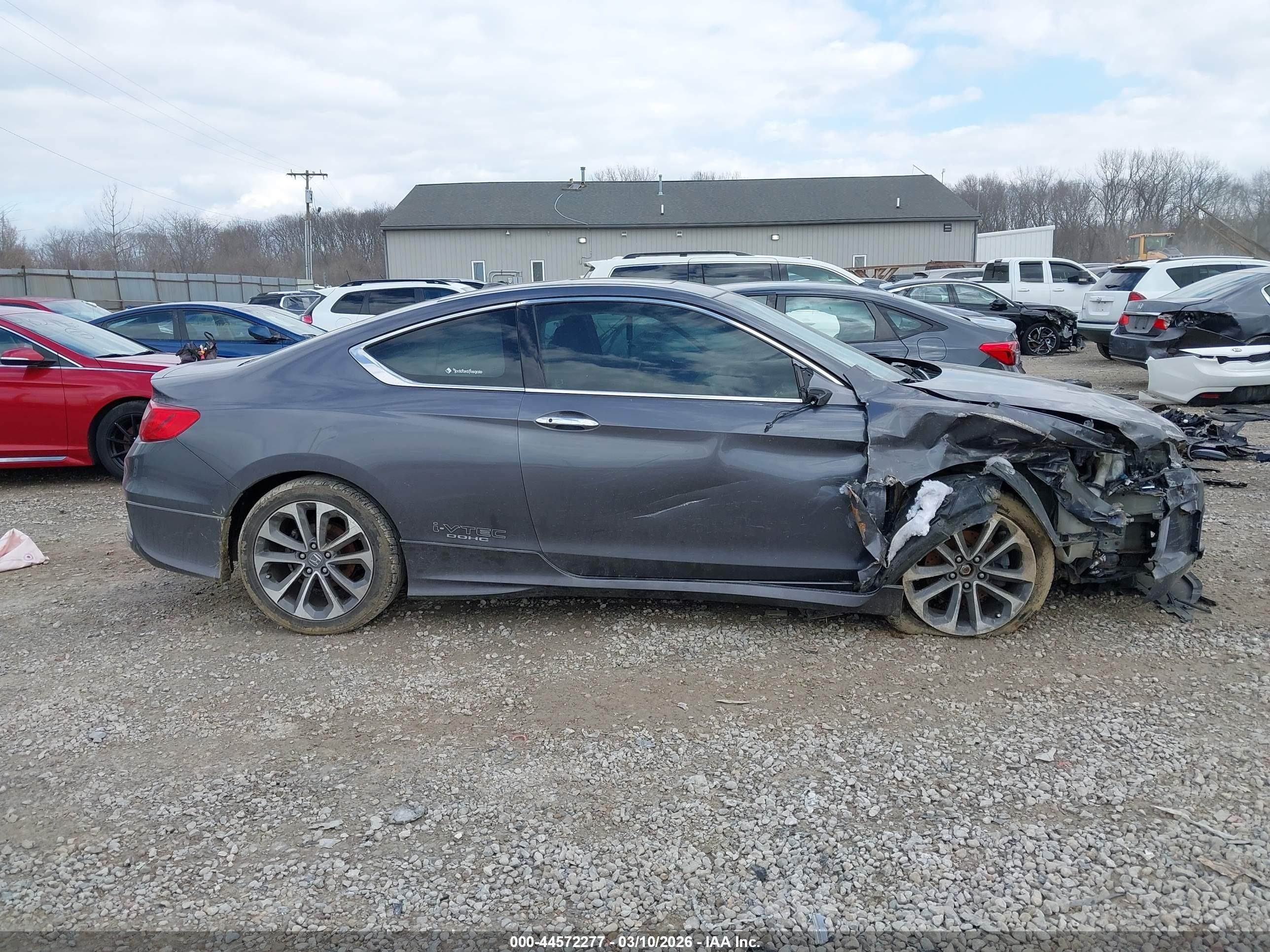 2013 Honda Accord Ex-l V-6 Gray vin: 1HGCT2B88DA001773