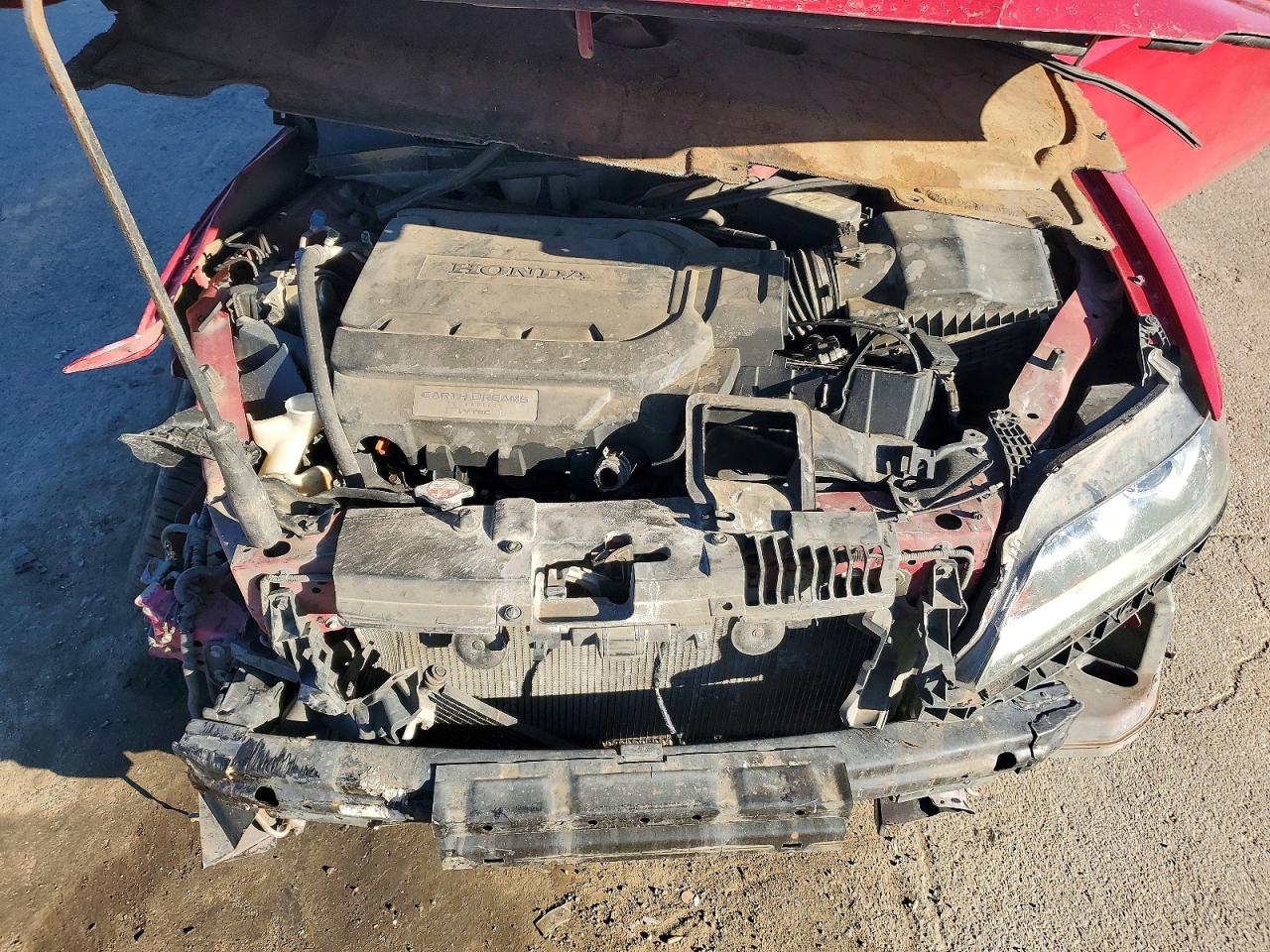 2013 Honda Accord Exl Red vin: 1HGCT2B88DA002955