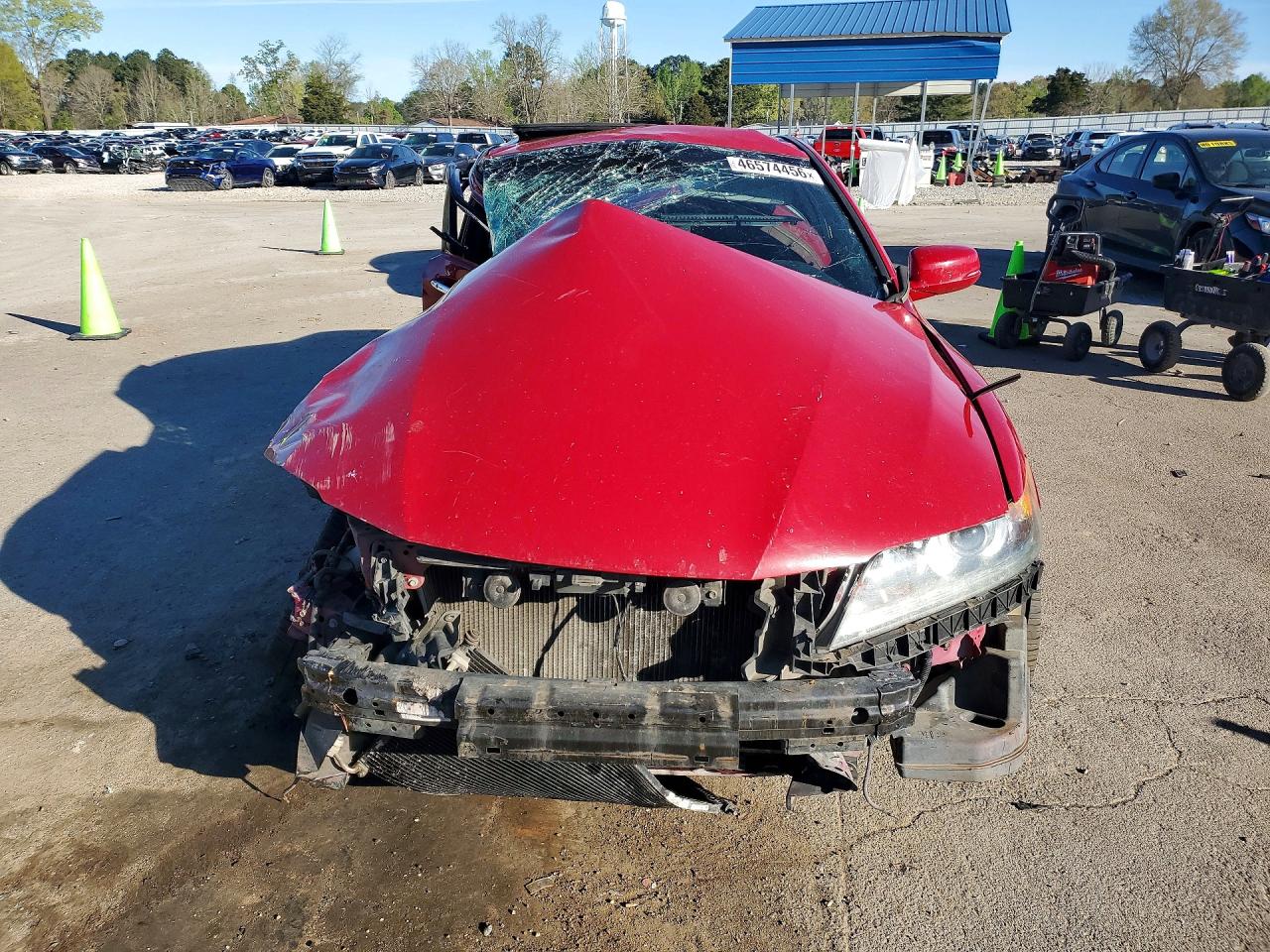 2013 Honda Accord Exl Red vin: 1HGCT2B88DA002955