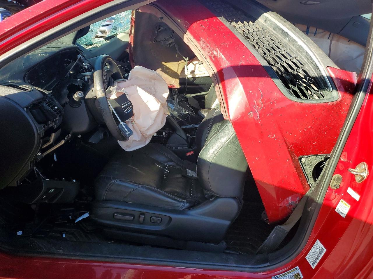 2013 Honda Accord Exl Red vin: 1HGCT2B88DA002955